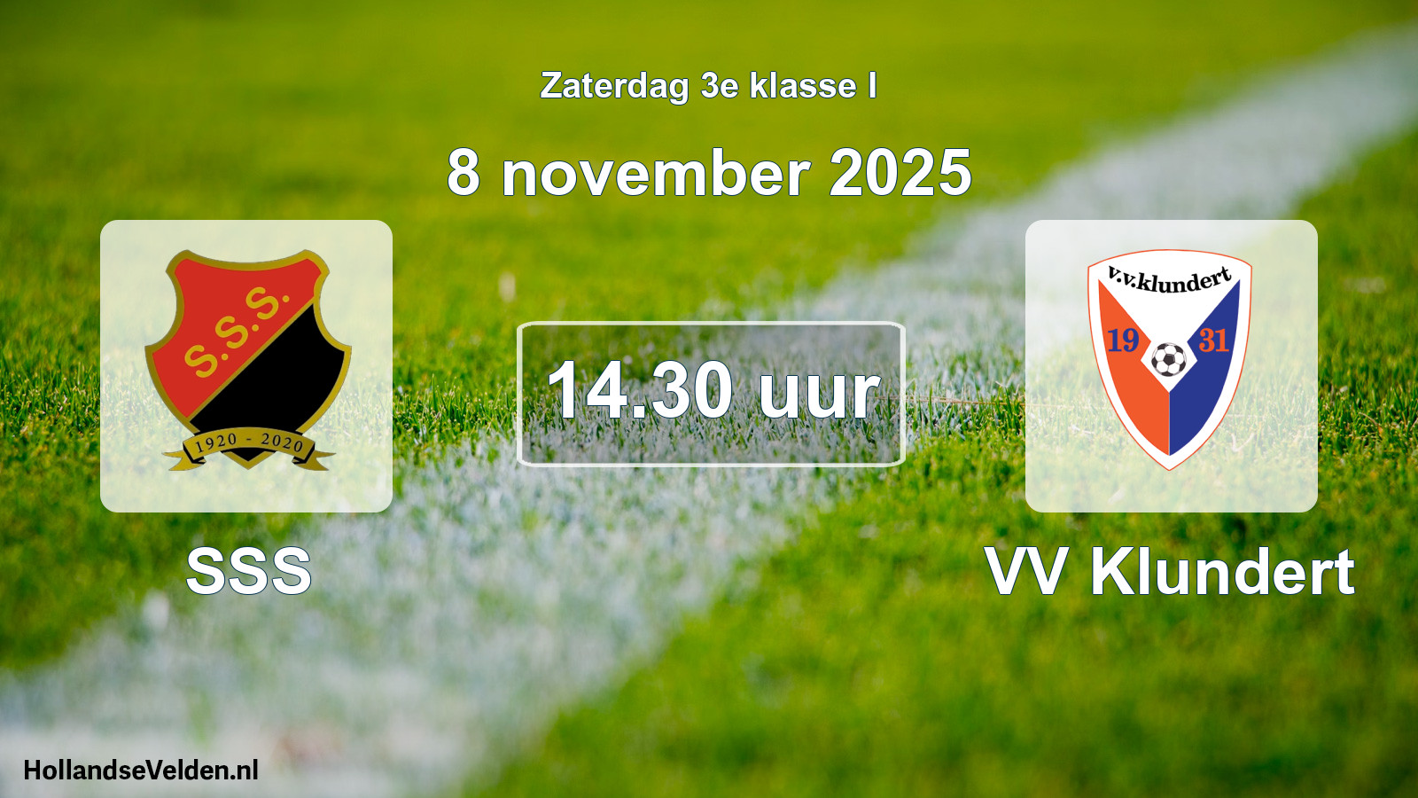 Scheduled Match: SSS - VV Klundert (8 November 2025)