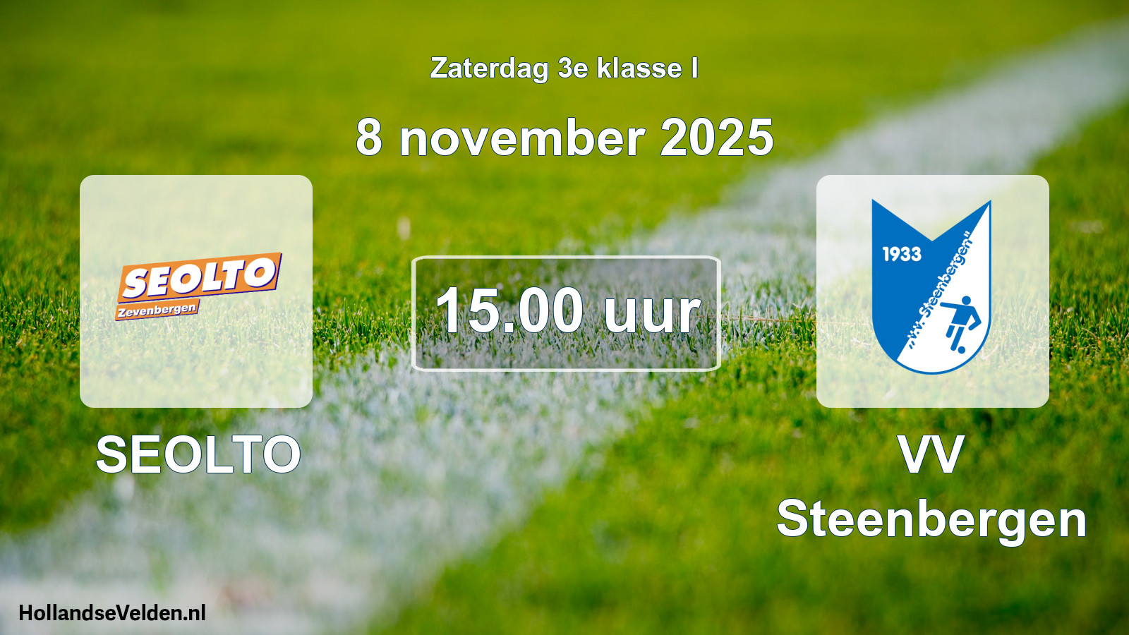 Scheduled Match: SEOLTO - VV Steenbergen (8 November 2025)