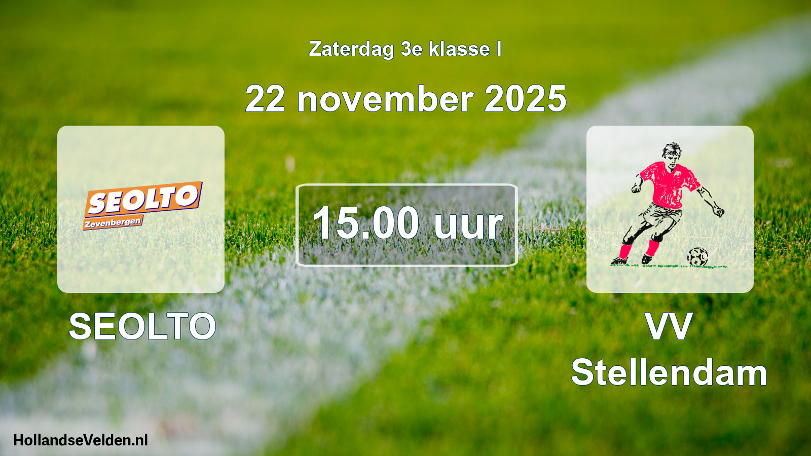 Geplande wedstrijd: SEOLTO - VV Stellendam (22 november 2025)
