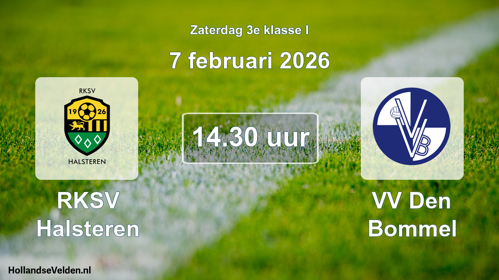 Scheduled Match: RKSV Halsteren - VV Den Bommel (7 February 2026)