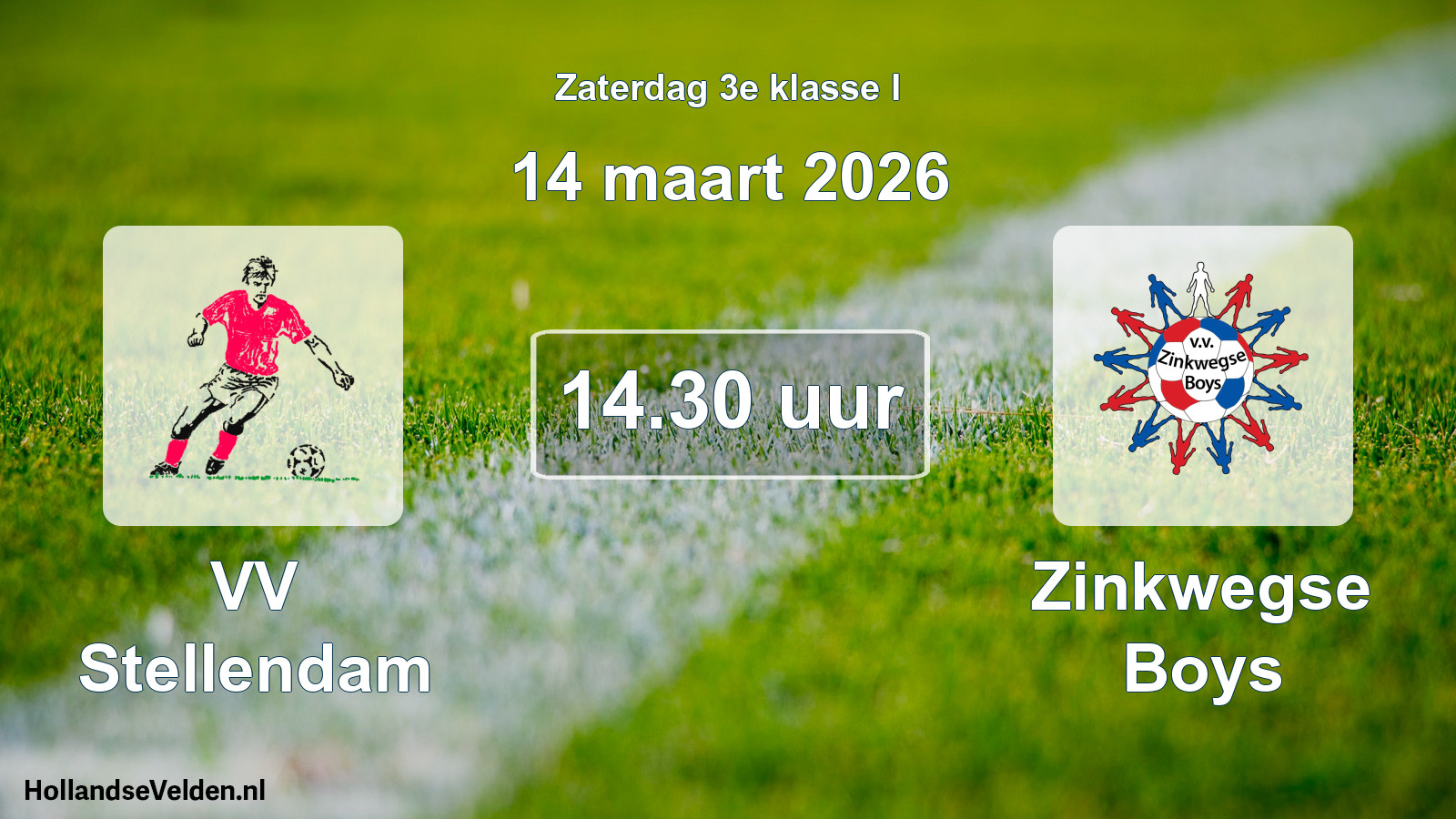 Scheduled Match: VV Stellendam - Zinkwegse Boys (14 March 2026)