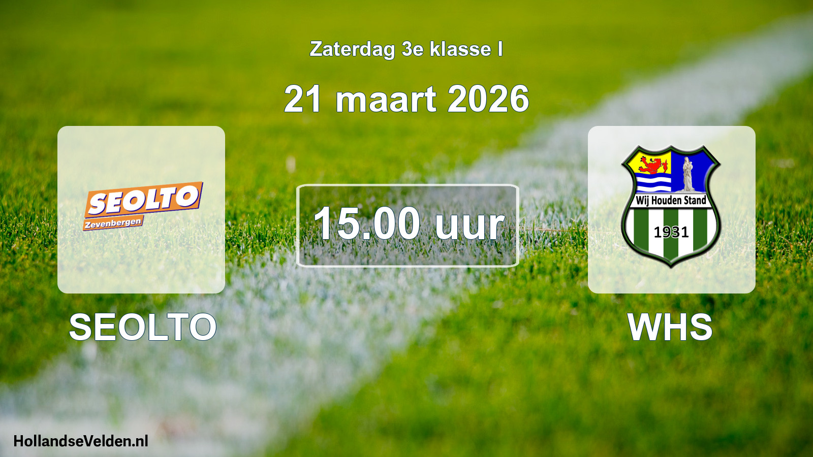 Geplande wedstrijd: SEOLTO - WHS (21 maart 2026)