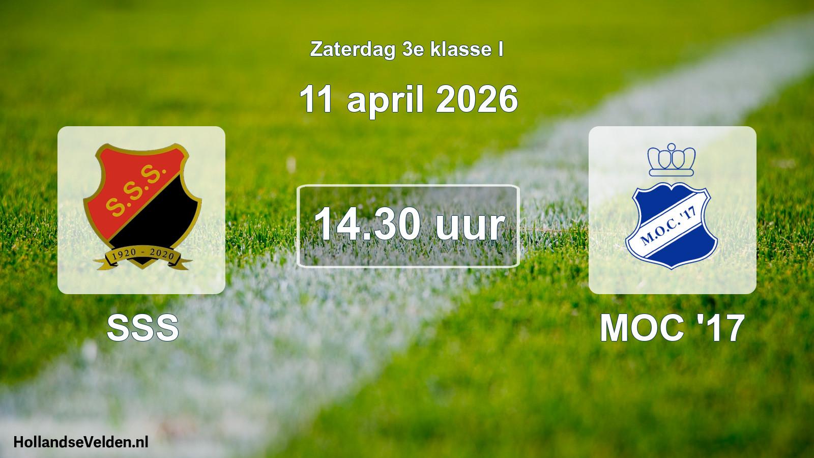 Geplande wedstrijd: SSS - MOC '17 (11 april 2026)