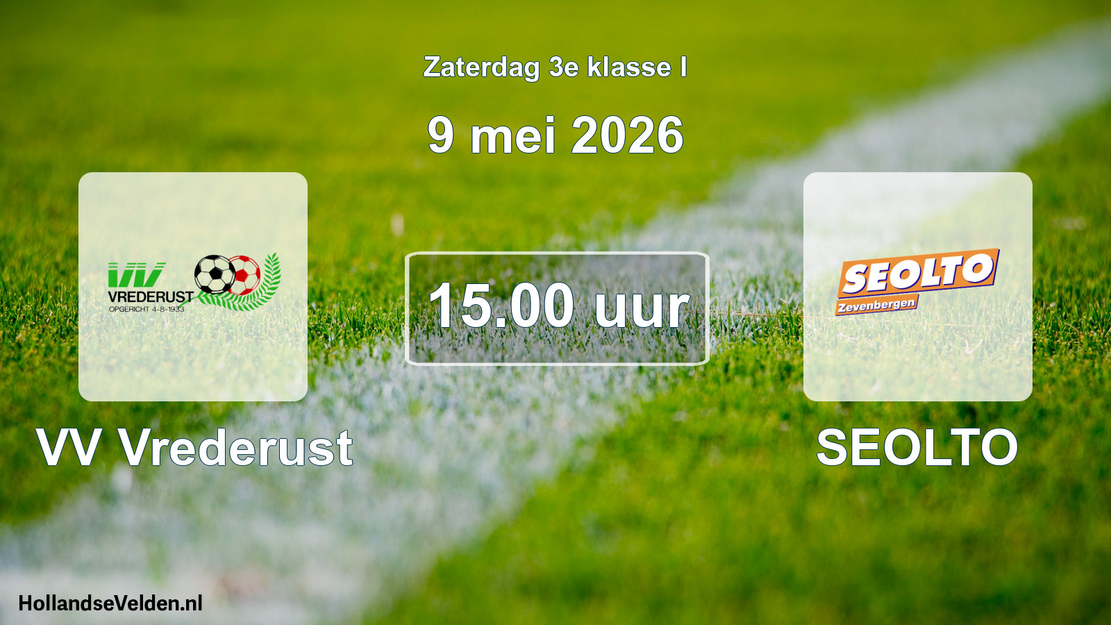 Scheduled Match: VV Vrederust - SEOLTO (9 May 2026)