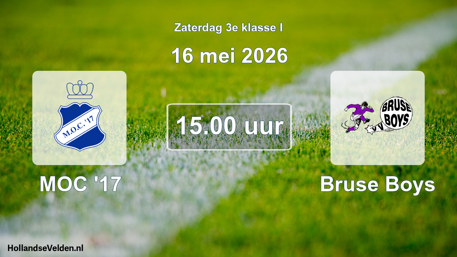 Scheduled Match: MOC '17 - Bruse Boys (16 May 2026)