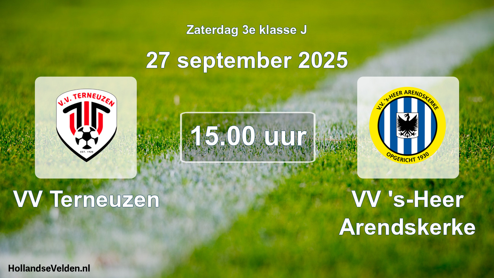 Scheduled Match: VV Terneuzen - VV 's-Heer Arendskerke (27 September 2025)