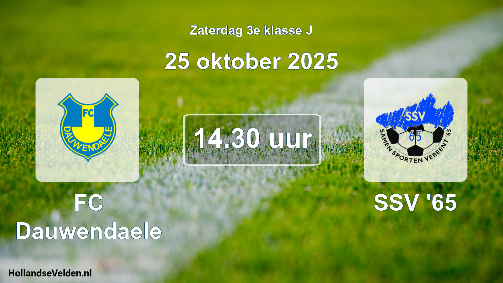 Scheduled Match: FC Dauwendaele - SSV '65 (25 October 2025)
