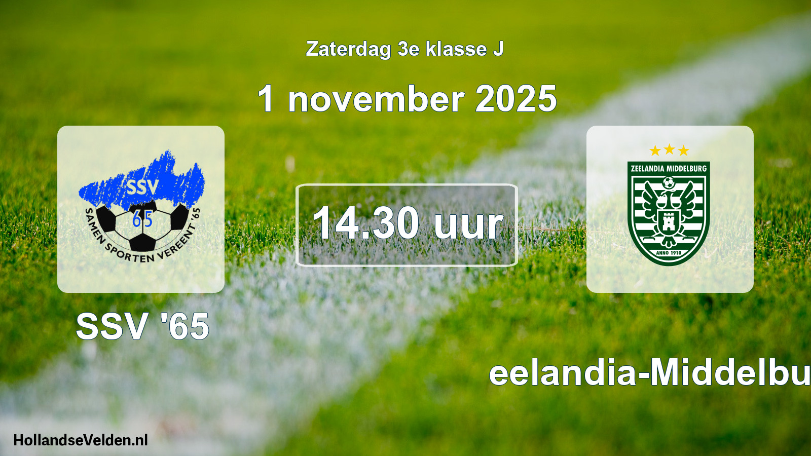 Scheduled Match: SSV '65 - Zeelandia-Middelburg (1 November 2025)