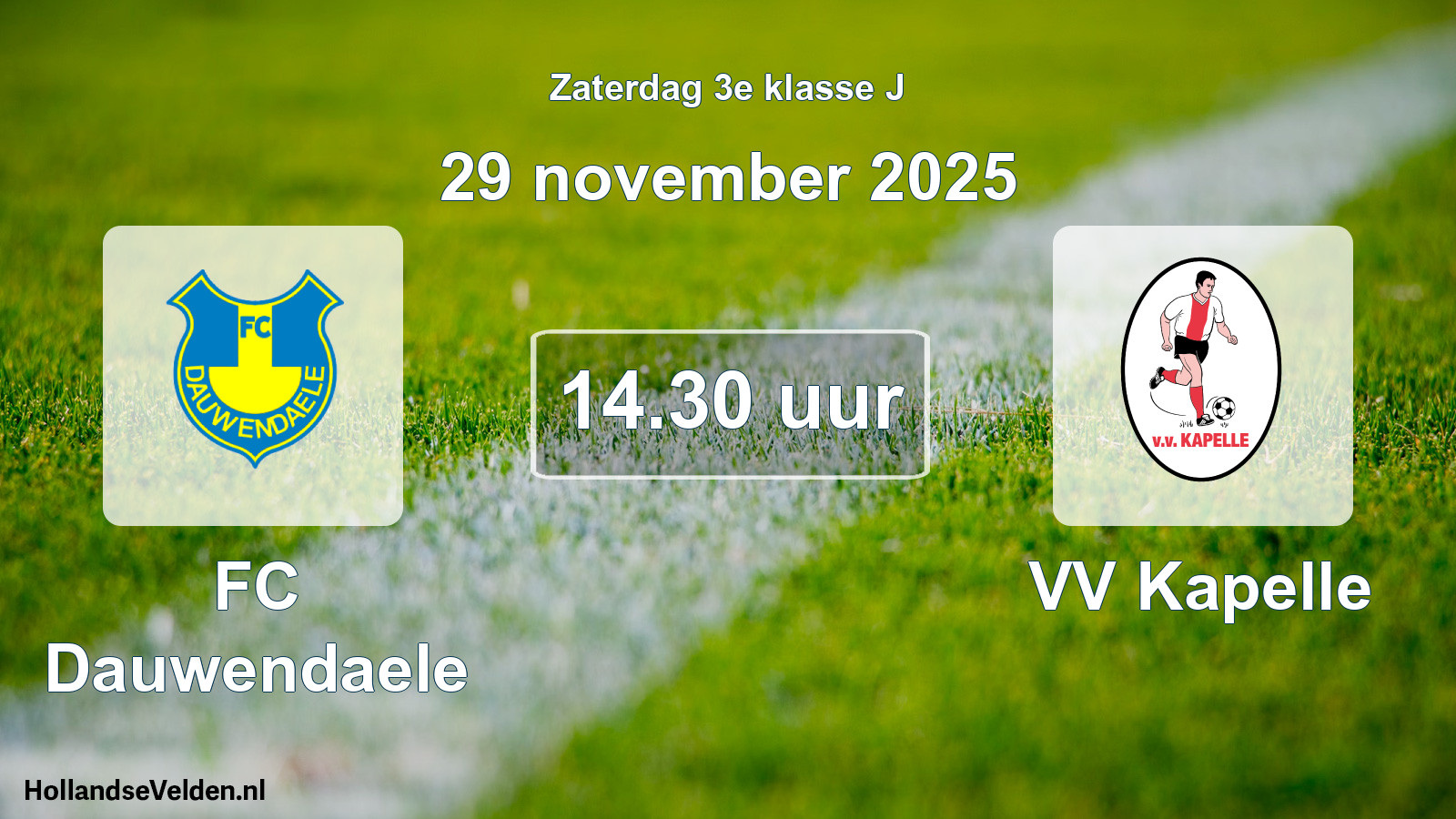 Scheduled Match: FC Dauwendaele - VV Kapelle (29 November 2025)