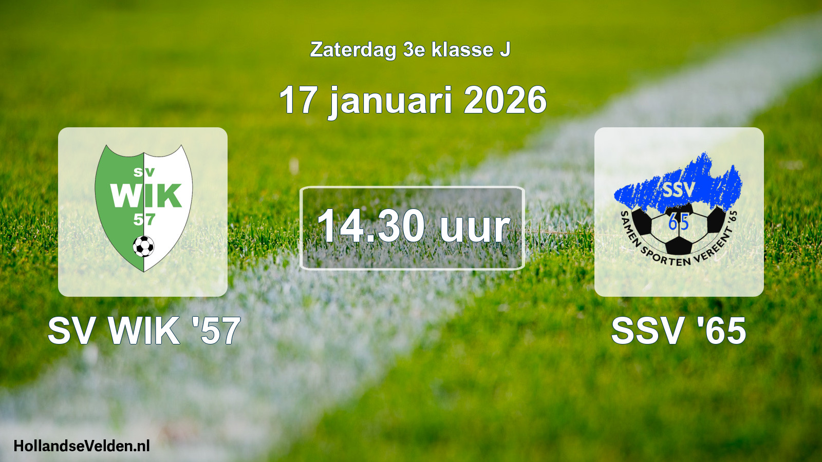 Scheduled Match: SV WIK '57 - SSV '65 (17 January 2026)