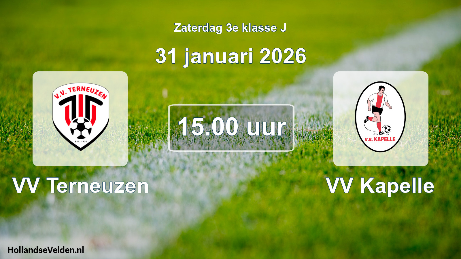 Scheduled Match: VV Terneuzen - VV Kapelle (31 January 2026)
