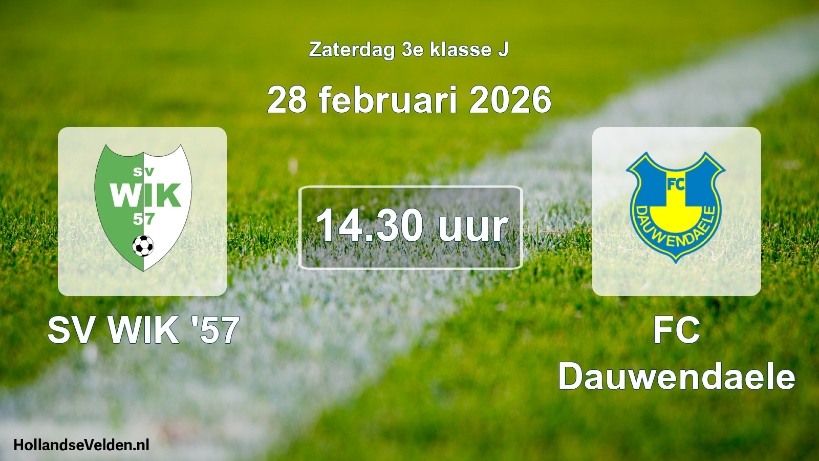 Scheduled Match: SV WIK '57 - FC Dauwendaele (28 February 2026)
