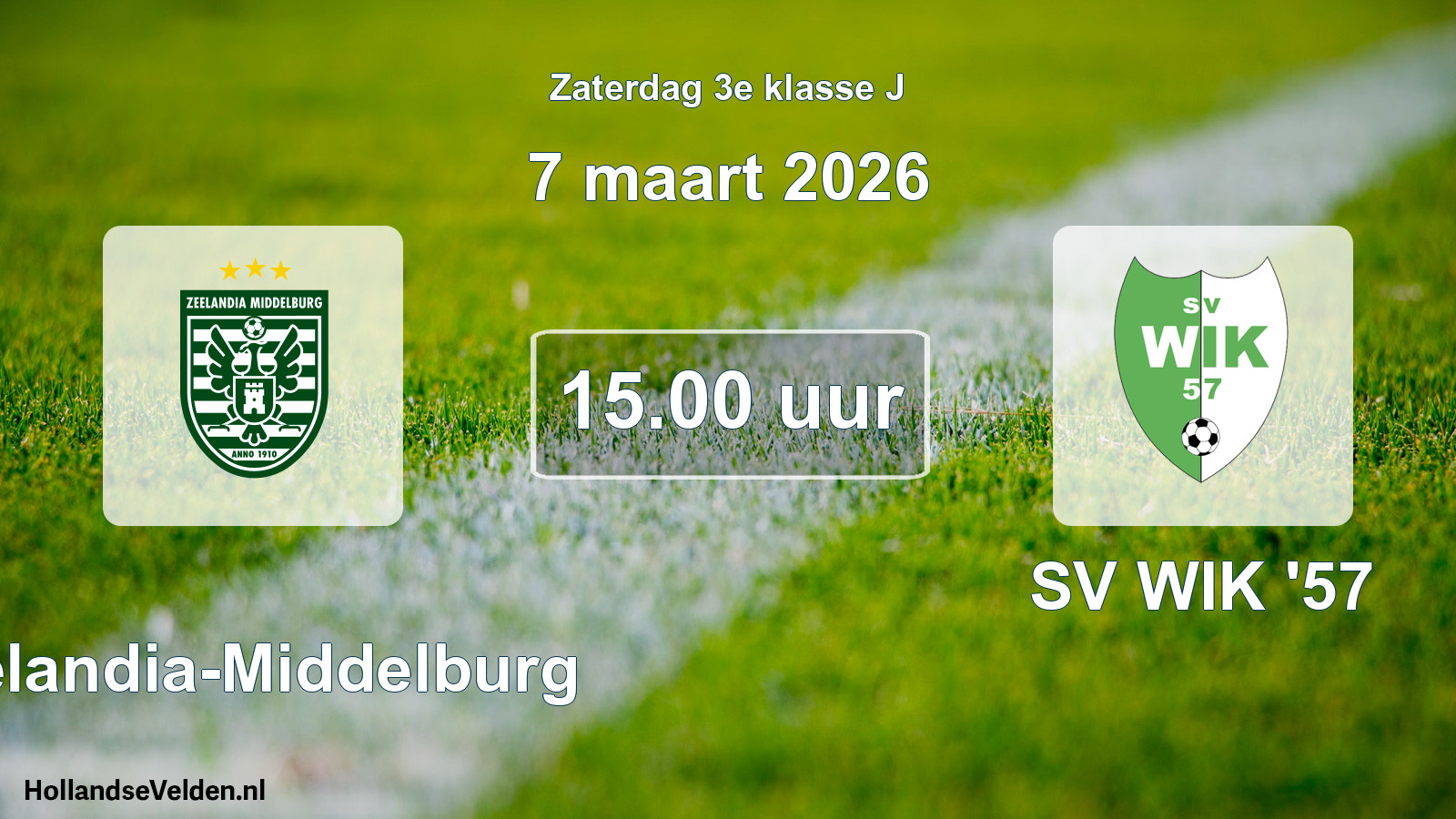 Scheduled Match: Zeelandia-Middelburg - SV WIK '57 (7 March 2026)