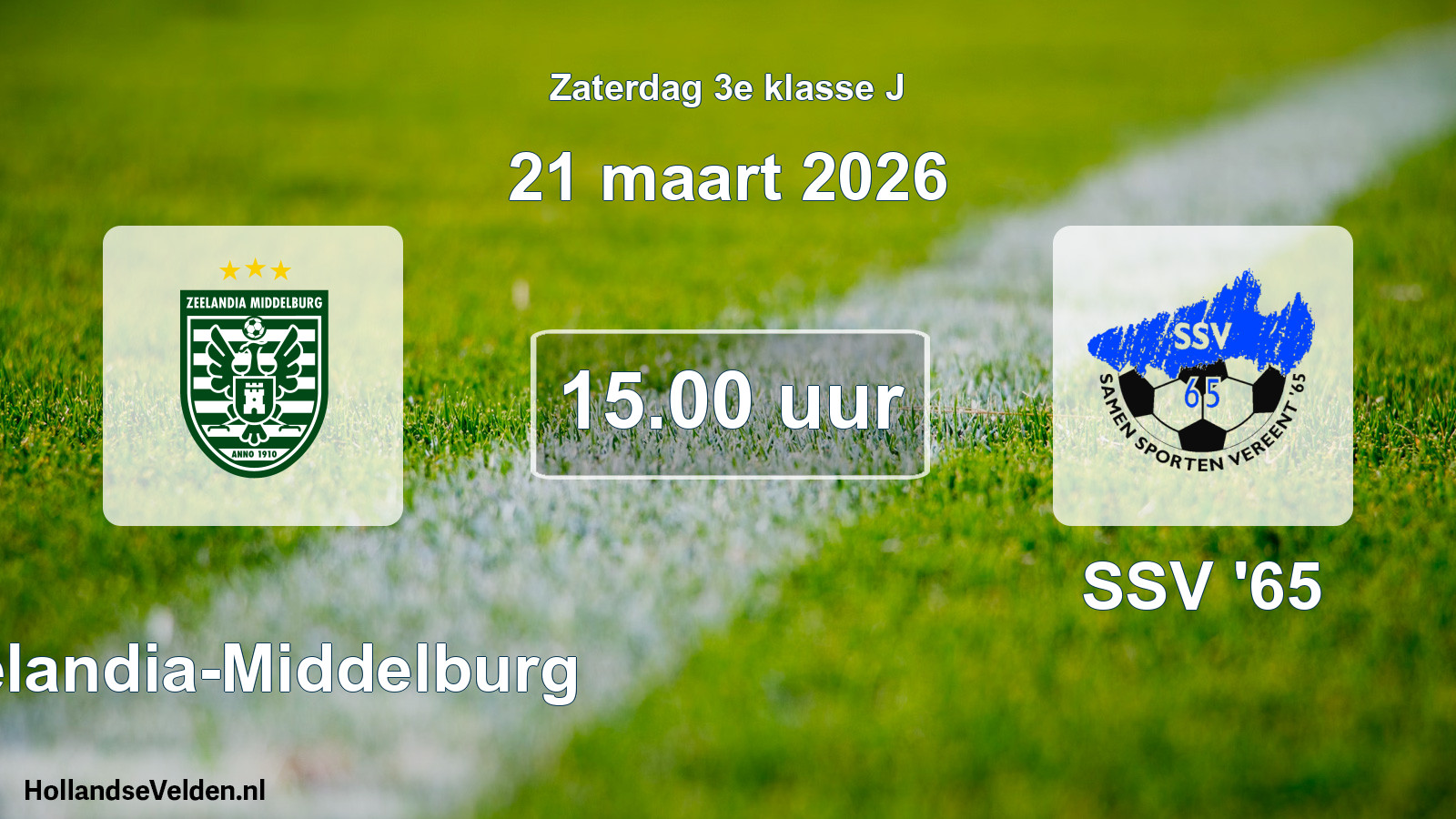 Scheduled Match: Zeelandia-Middelburg - SSV '65 (21 March 2026)
