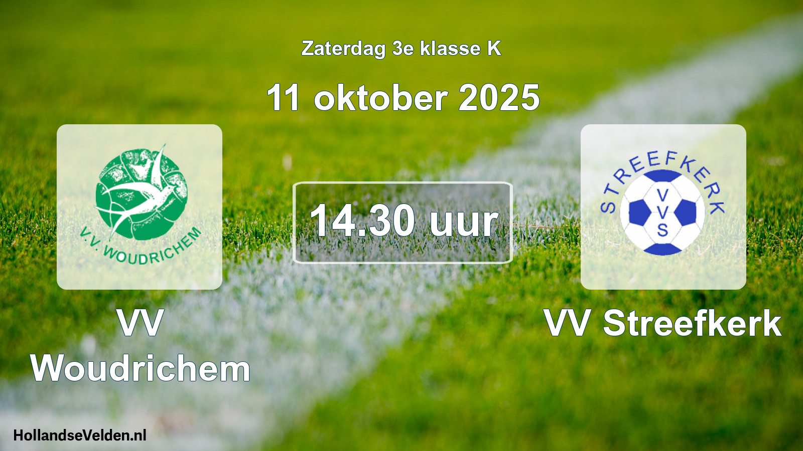 Geplande wedstrijd: VV Woudrichem - VV Streefkerk (11 oktober 2025)