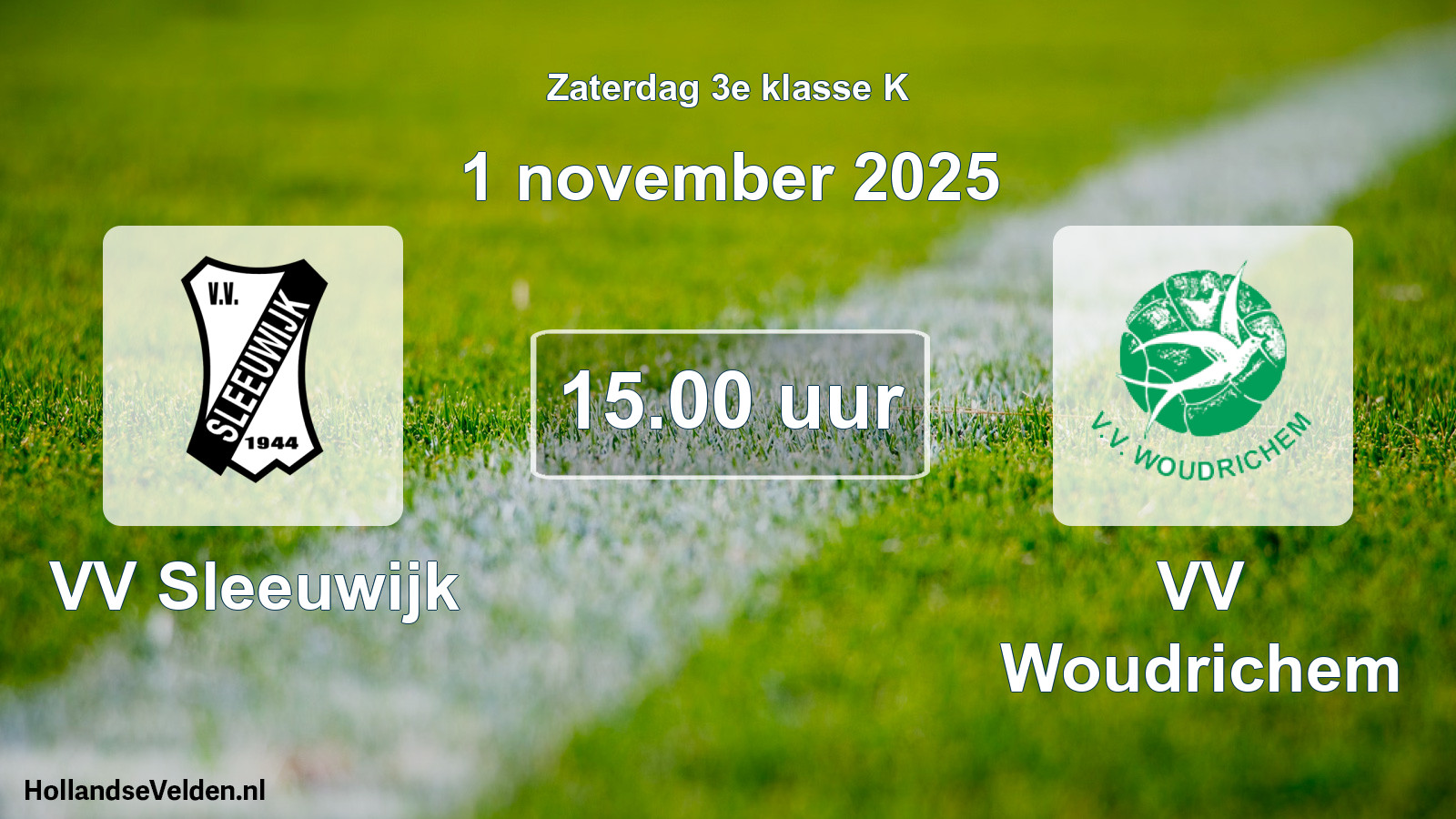Geplande wedstrijd: VV Sleeuwijk - VV Woudrichem (1 november 2025)