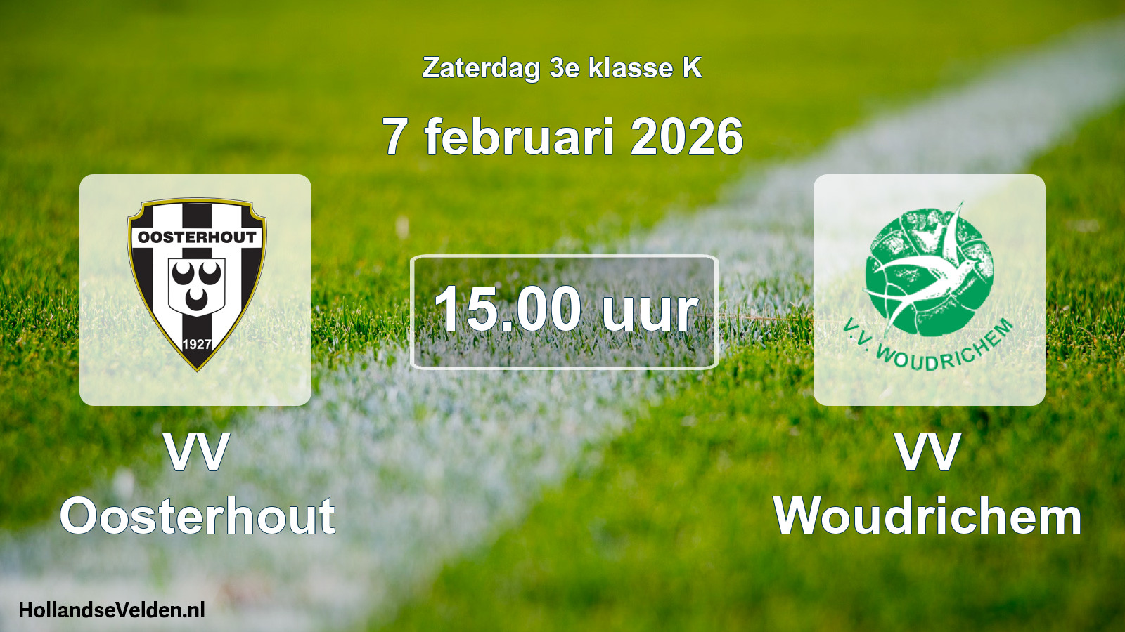 Geplande wedstrijd: VV Oosterhout - VV Woudrichem (7 februari 2026)