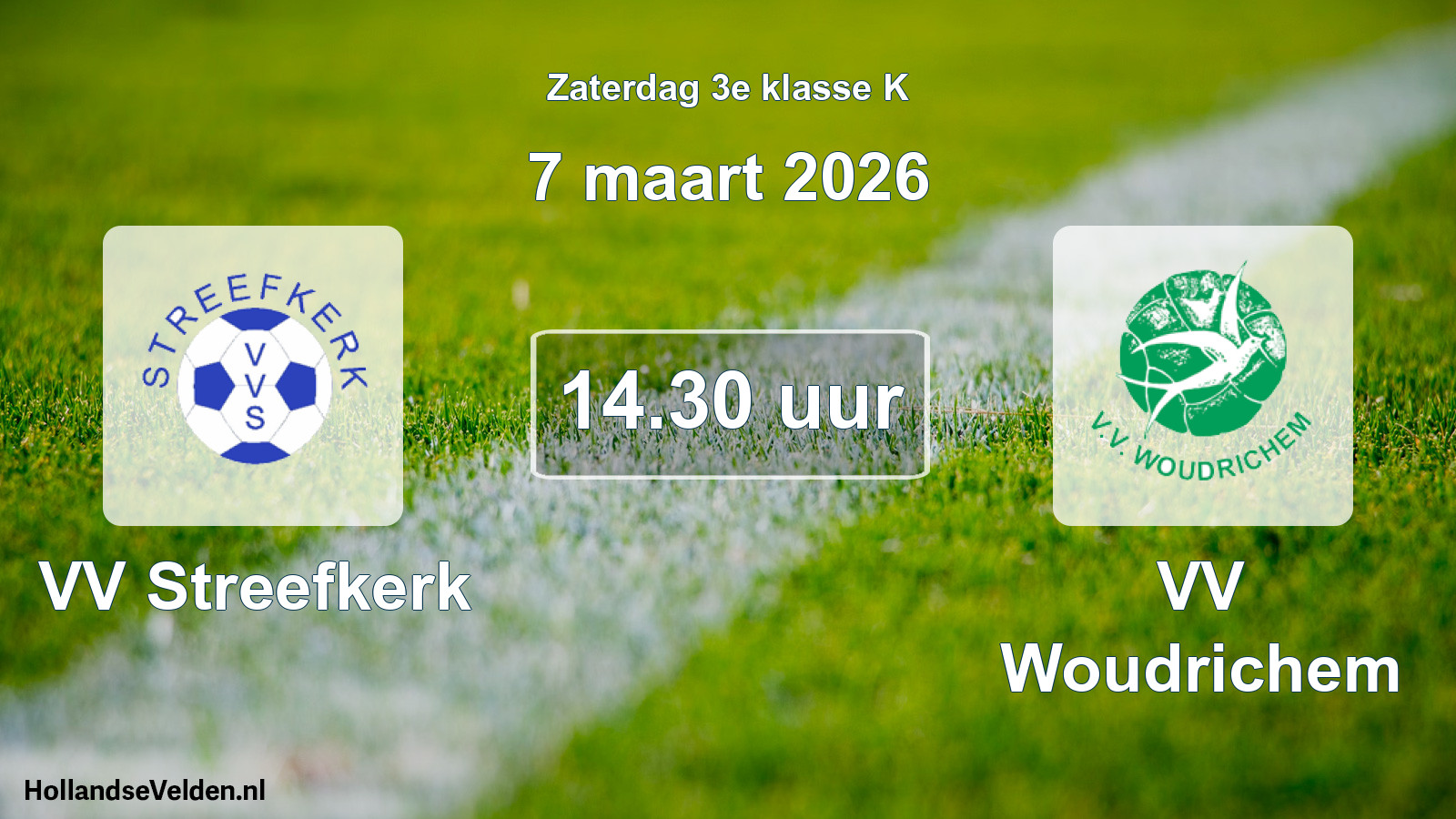 Geplande wedstrijd: VV Streefkerk - VV Woudrichem (7 maart 2026)