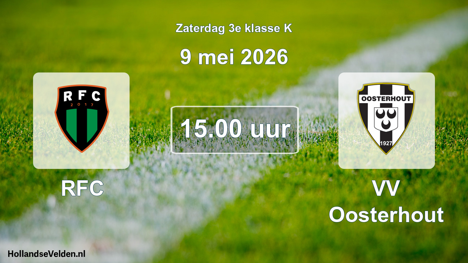 Geplande wedstrijd: RFC - VV Oosterhout (9 mei 2026)