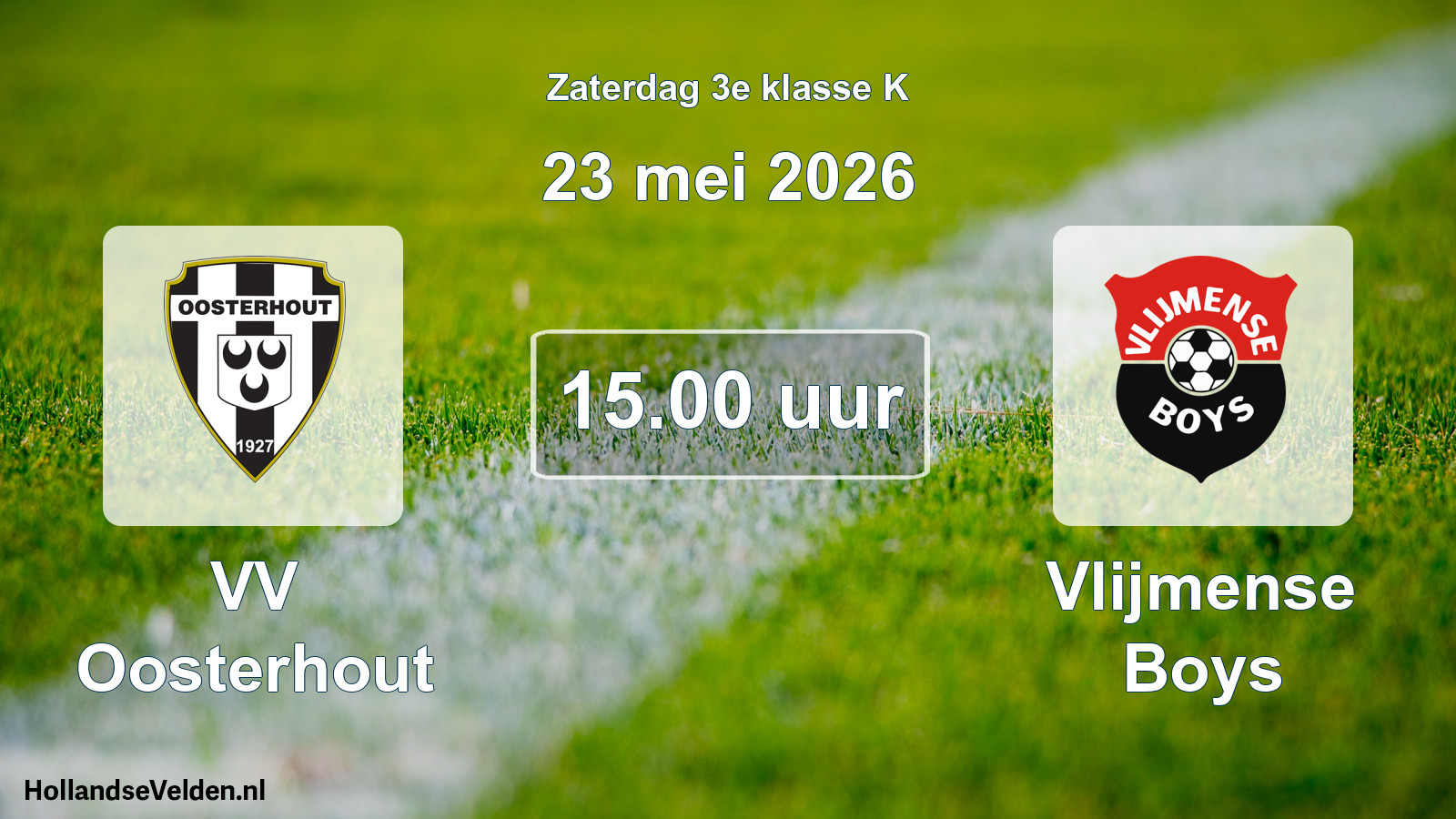 Geplande wedstrijd: VV Oosterhout - Vlijmense Boys (23 mei 2026)