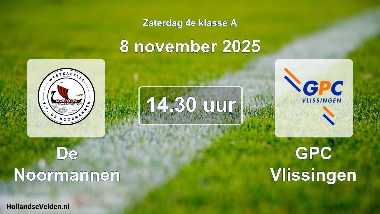 Scheduled Match: De Noormannen - GPC Vlissingen (8 November 2025)