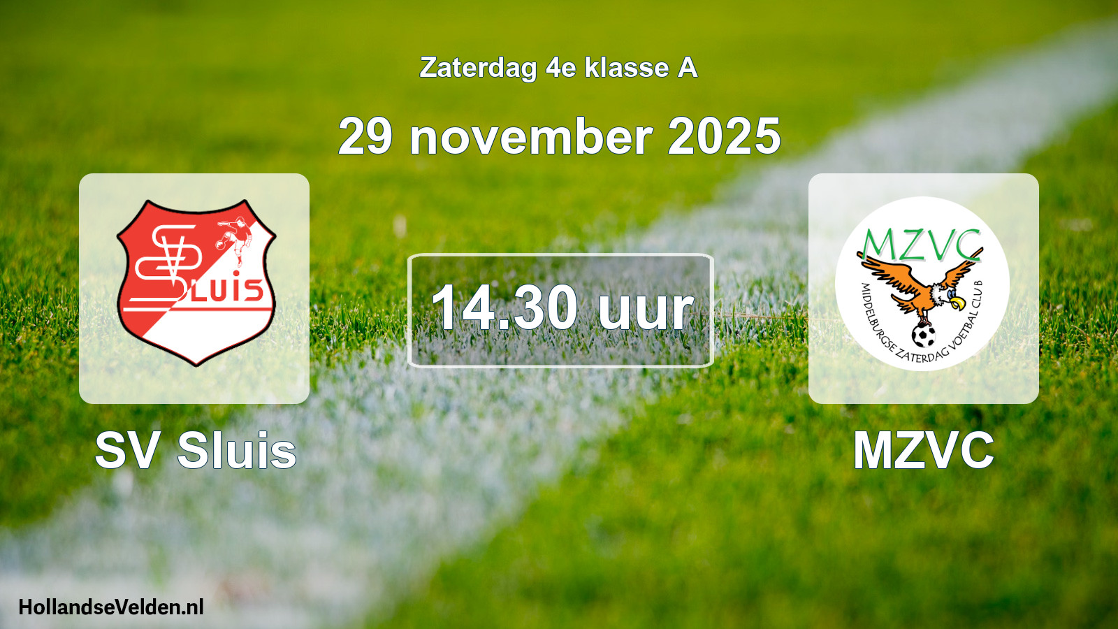 Scheduled Match: SV Sluis - MZVC (29 November 2025)
