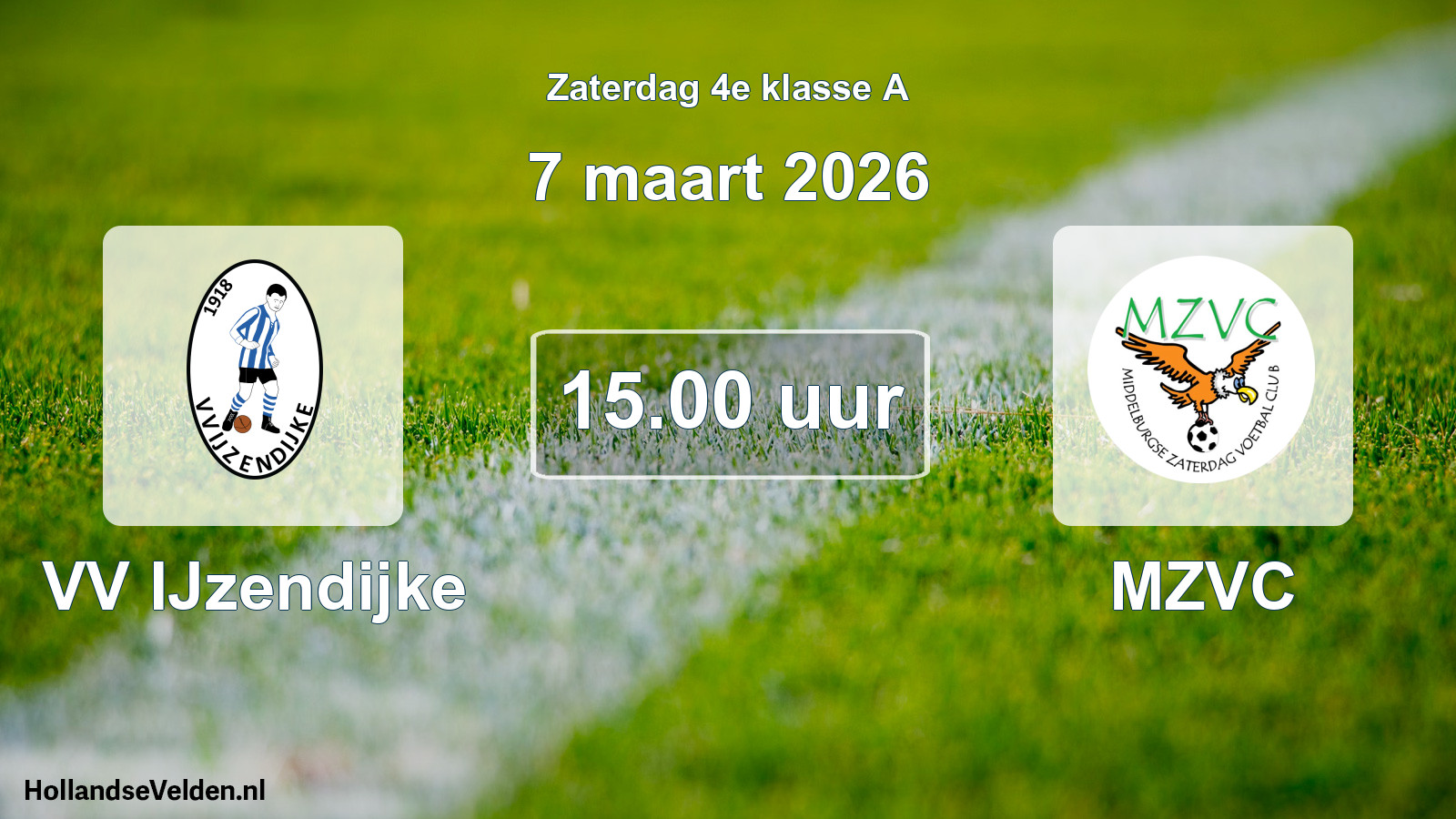 Scheduled Match: VV IJzendijke - MZVC (7 March 2026)