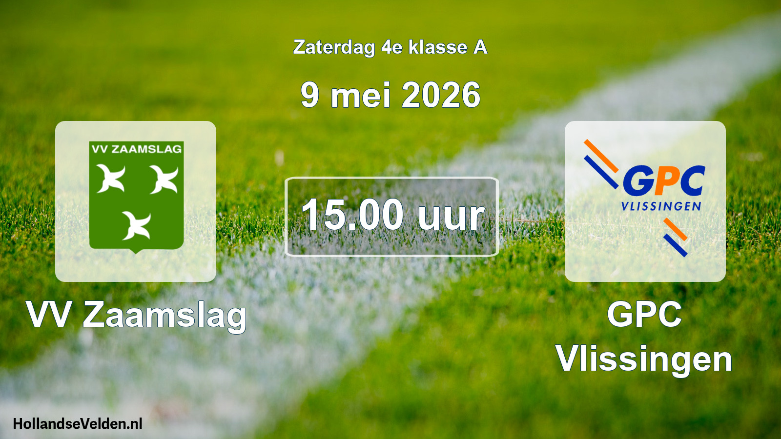 Scheduled Match: VV Zaamslag - GPC Vlissingen (9 May 2026)