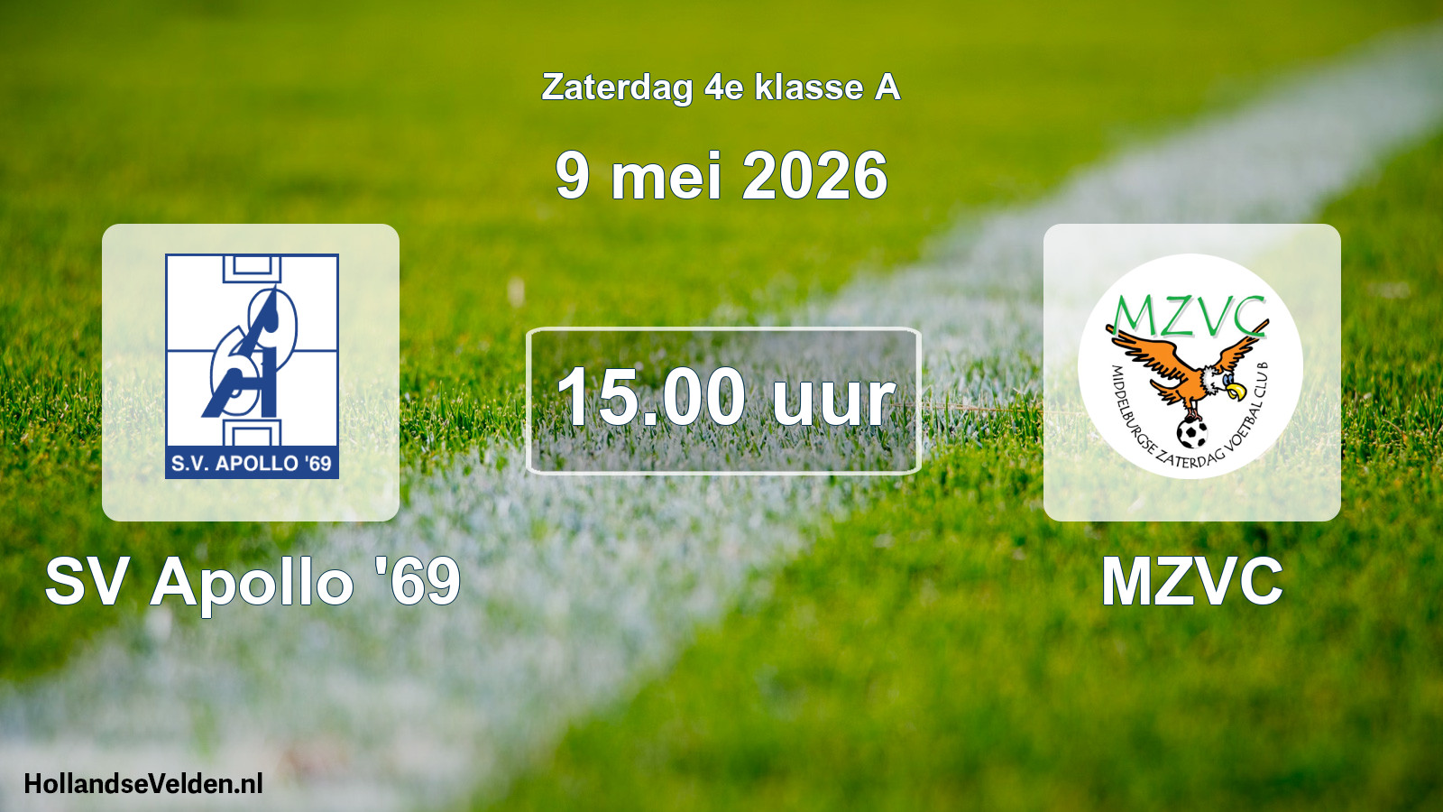 Scheduled Match: SV Apollo '69 - MZVC (9 May 2026)