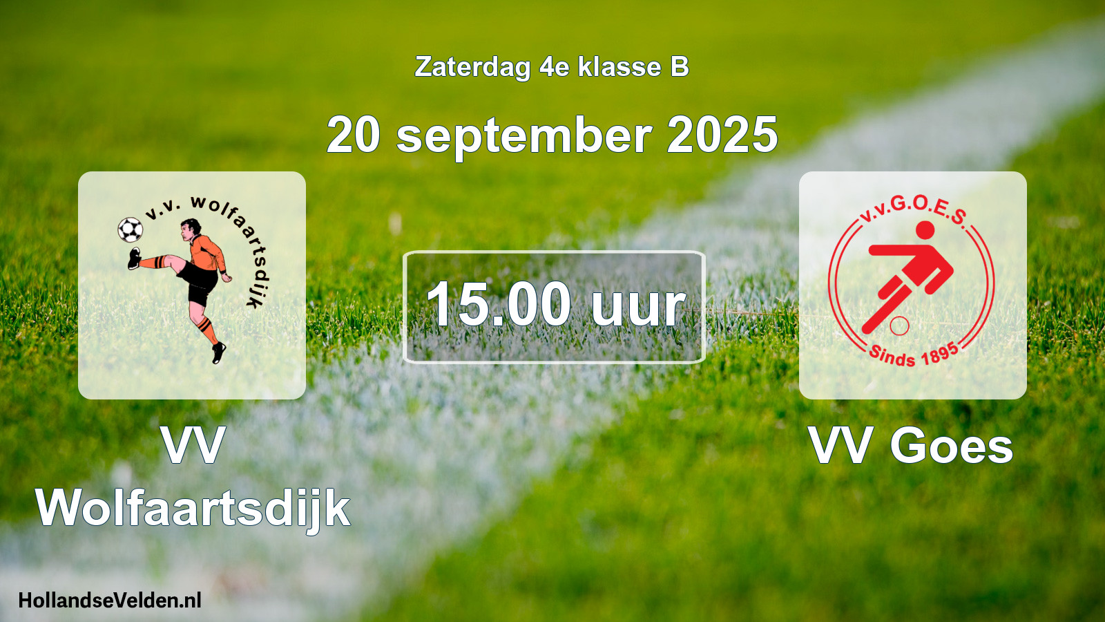Scheduled Match: VV Wolfaartsdijk - VV Goes (20 September 2025)