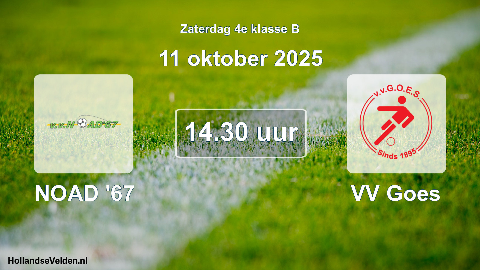 Scheduled Match: NOAD '67 - VV Goes (11 October 2025)