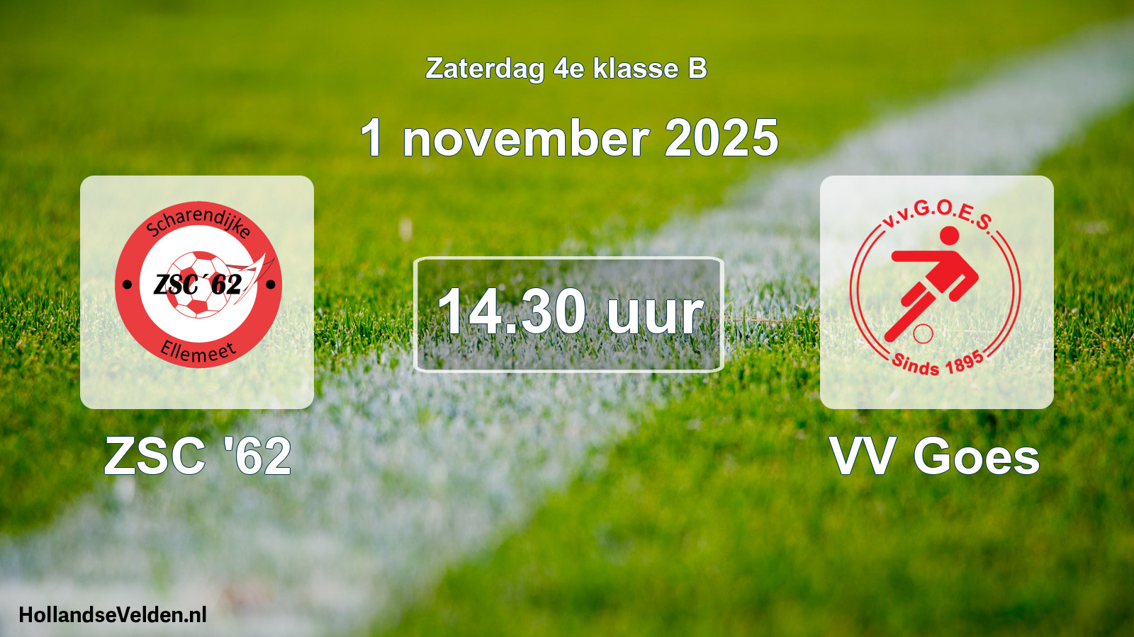 Scheduled Match: ZSC '62 - VV Goes (1 November 2025)