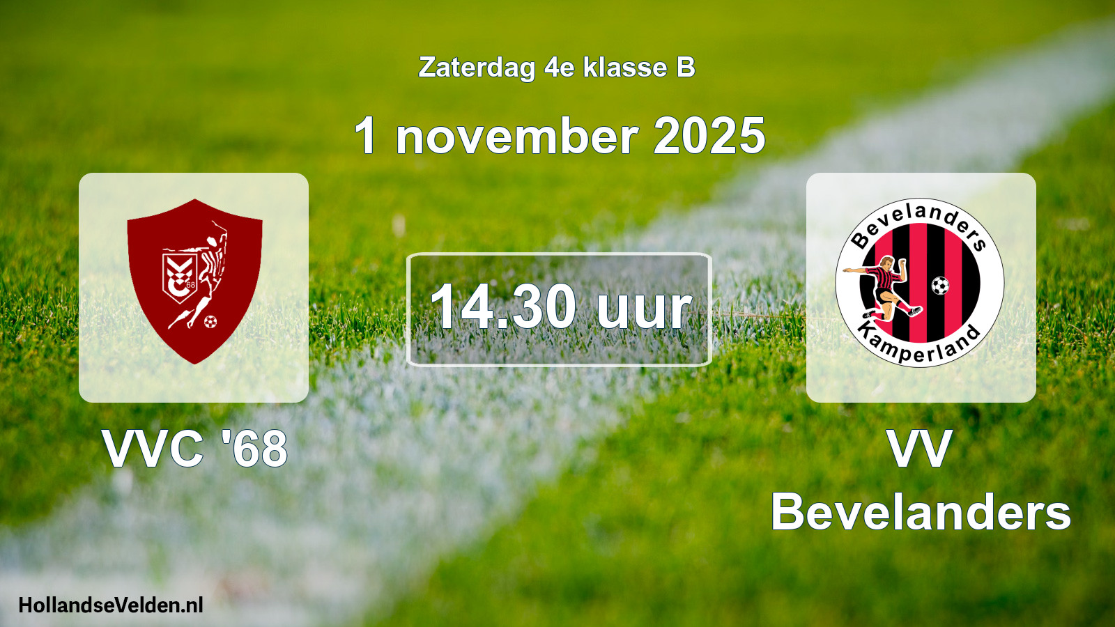 Scheduled Match: VVC '68 - VV Bevelanders (1 November 2025)