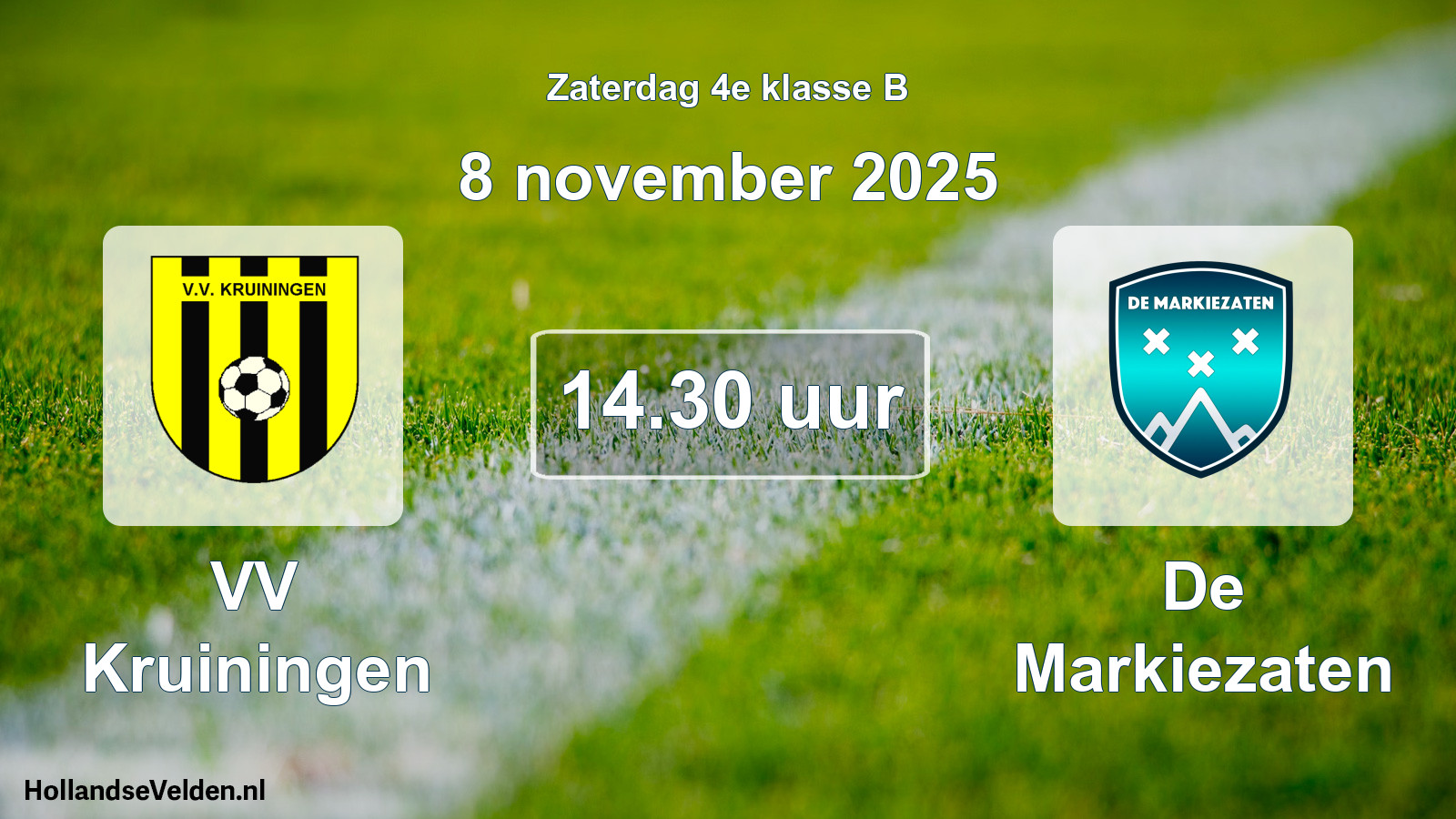 Scheduled Match: VV Kruiningen - De Markiezaten (8 November 2025)