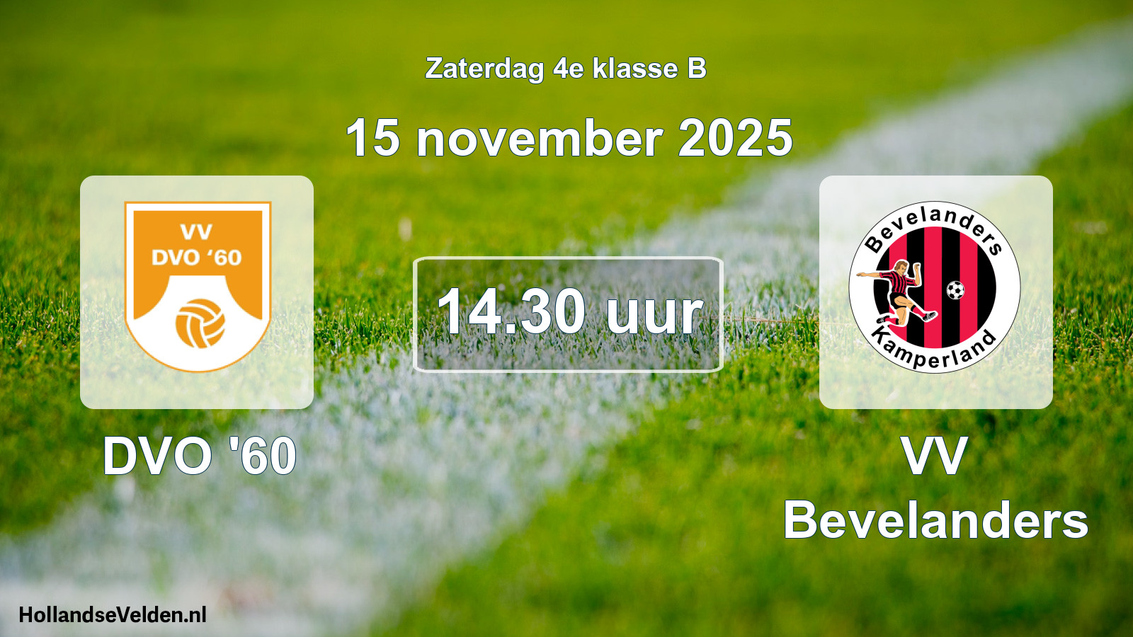 Scheduled Match: DVO '60 - VV Bevelanders (15 November 2025)