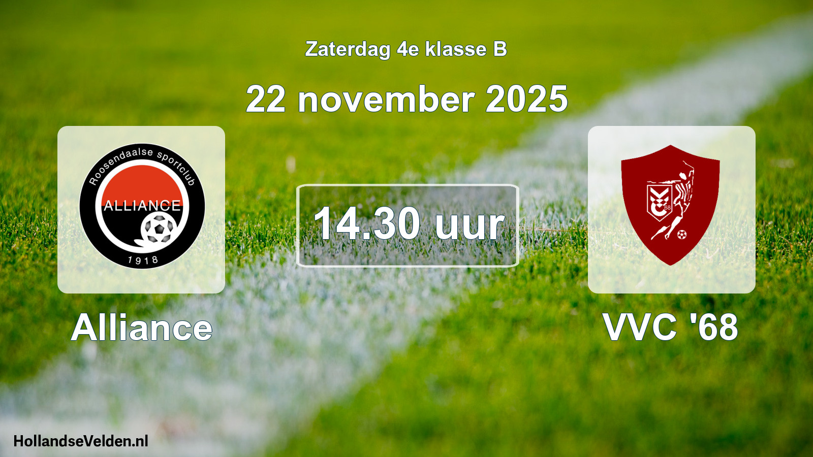Scheduled Match: Alliance - VVC '68 (22 November 2025)