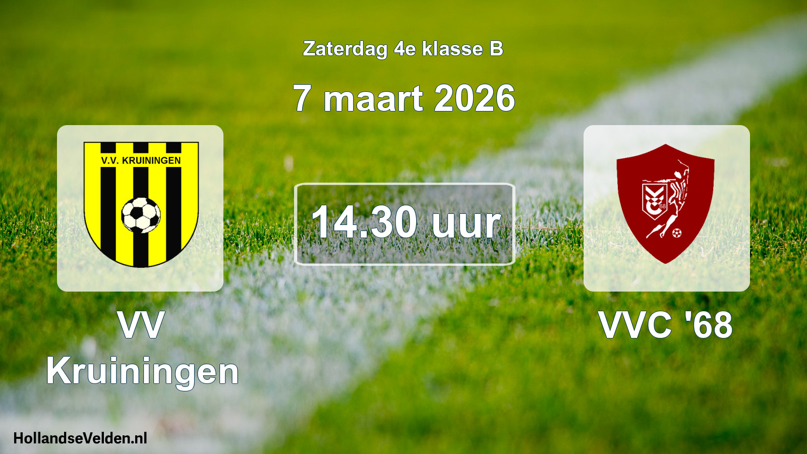 Scheduled Match: VV Kruiningen - VVC '68 (7 March 2026)