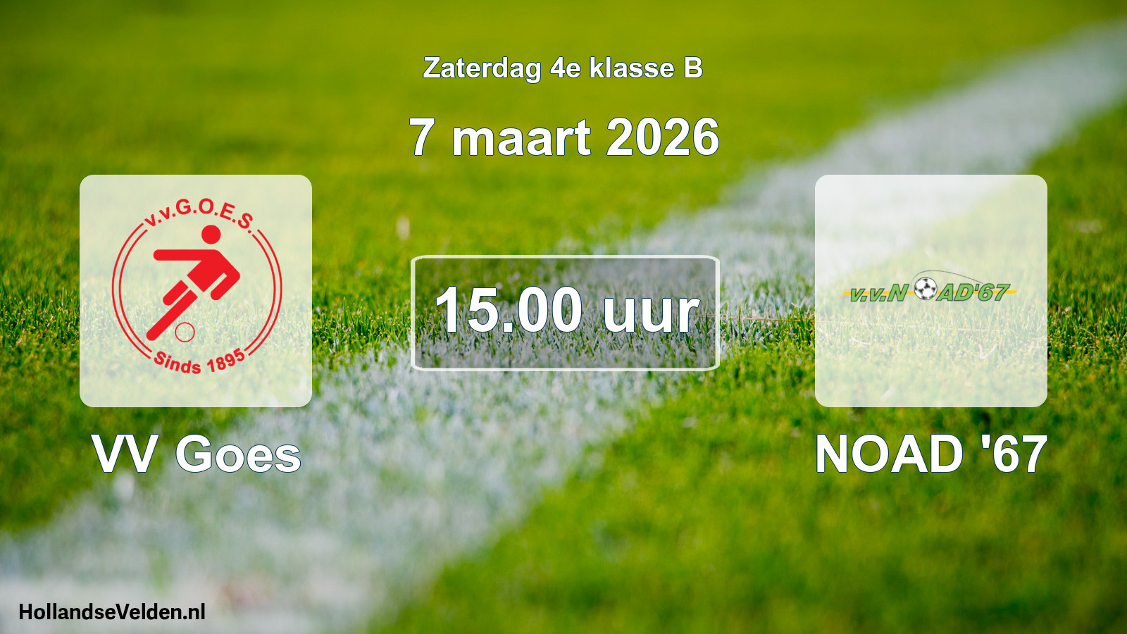 Scheduled Match: VV Goes - NOAD '67 (7 March 2026)