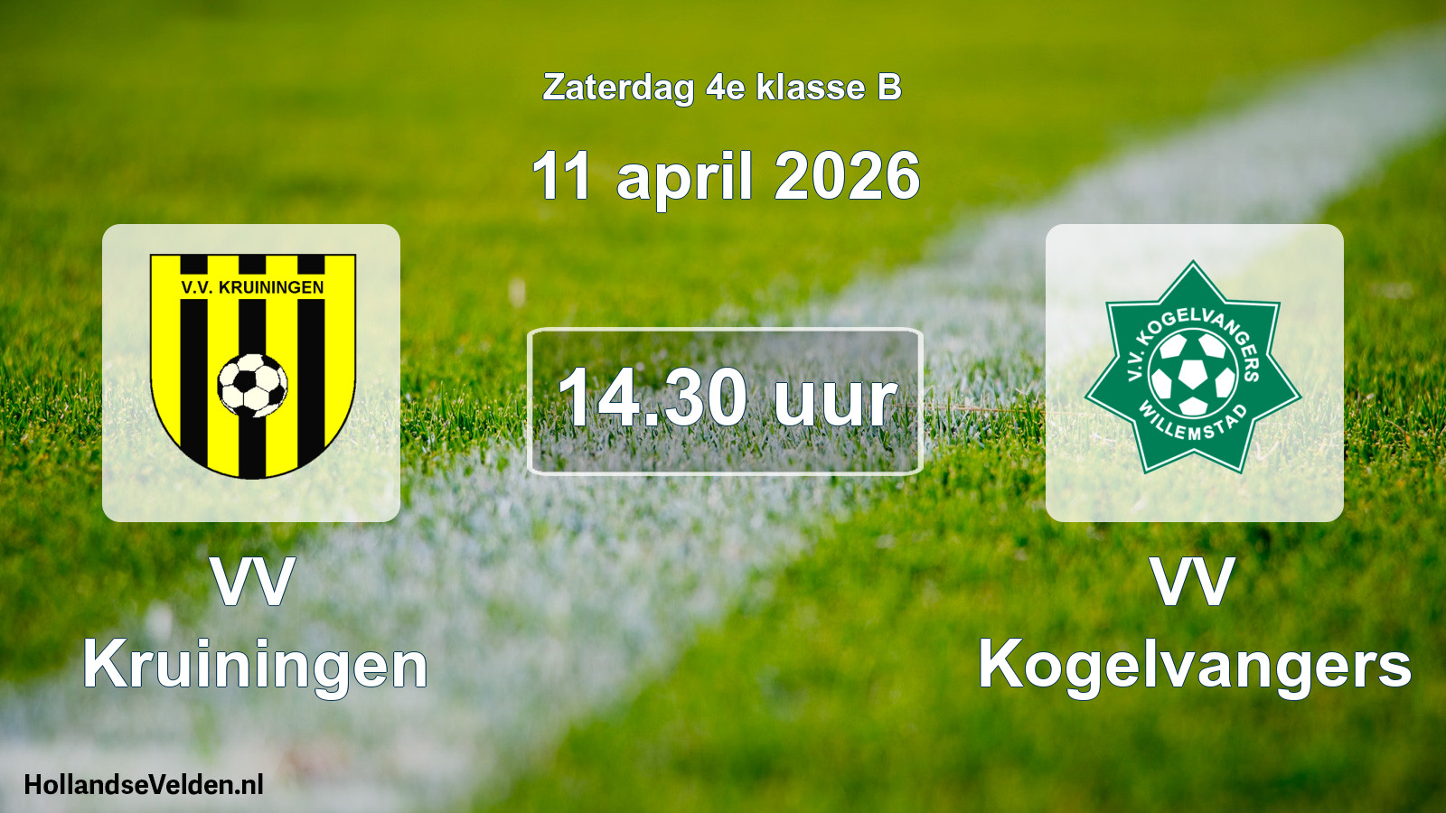 Scheduled Match: VV Kruiningen - VV Kogelvangers (11 April 2026)