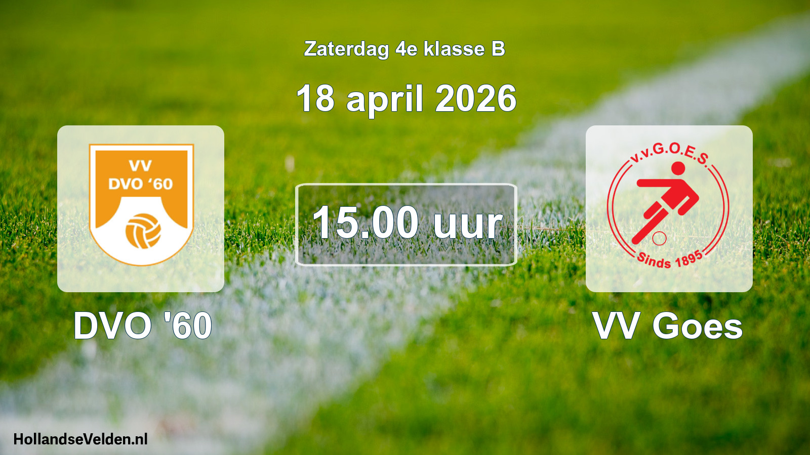 Scheduled Match: DVO '60 - VV Goes (18 April 2026)