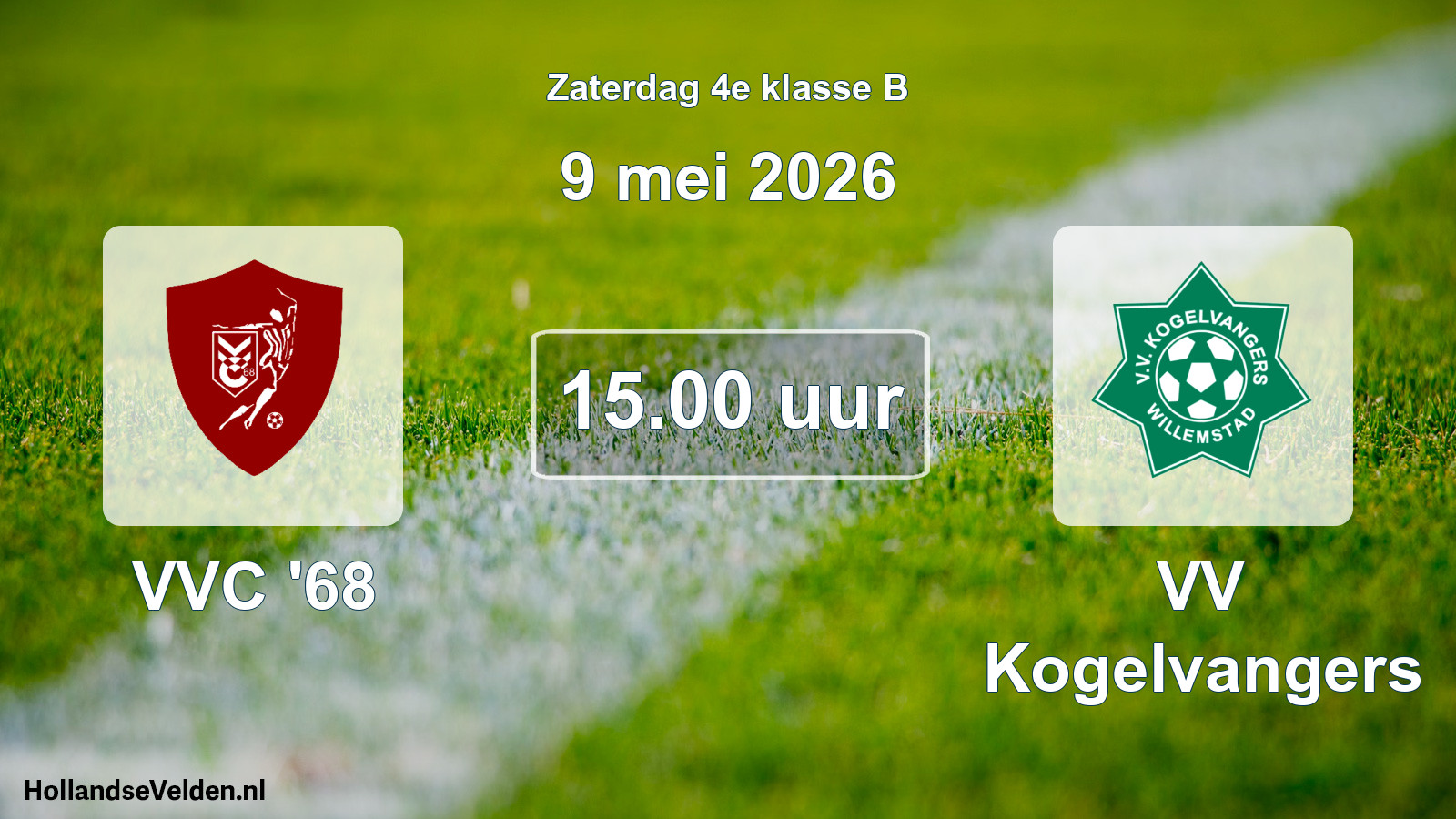 Scheduled Match: VVC '68 - VV Kogelvangers (9 May 2026)