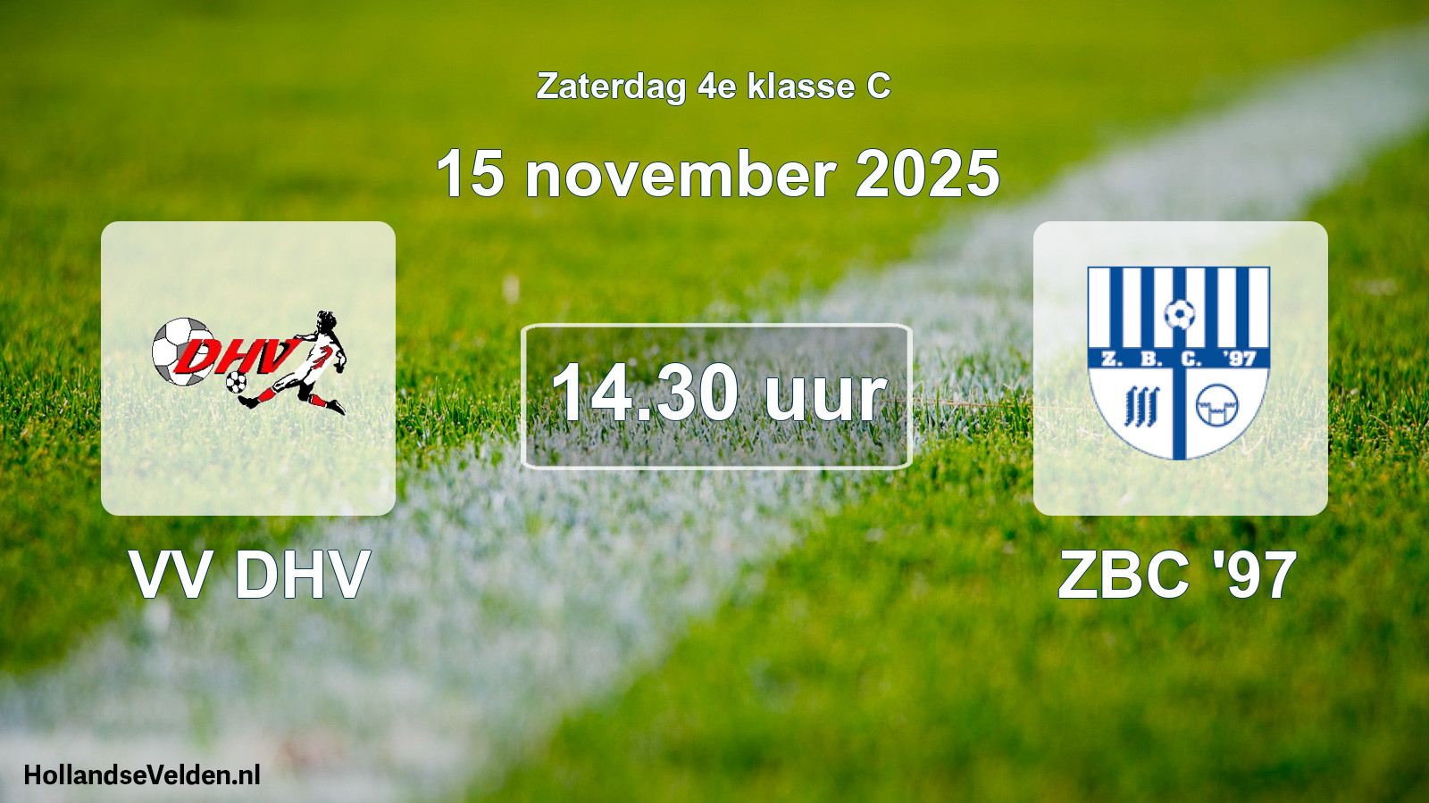Scheduled Match: VV DHV - ZBC '97 (15 November 2025)