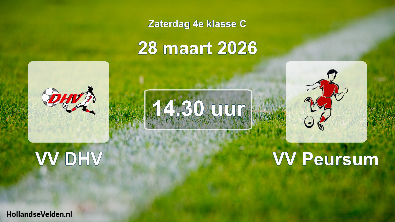 Geplande wedstrijd: VV DHV - VV Peursum (28 maart 2026)