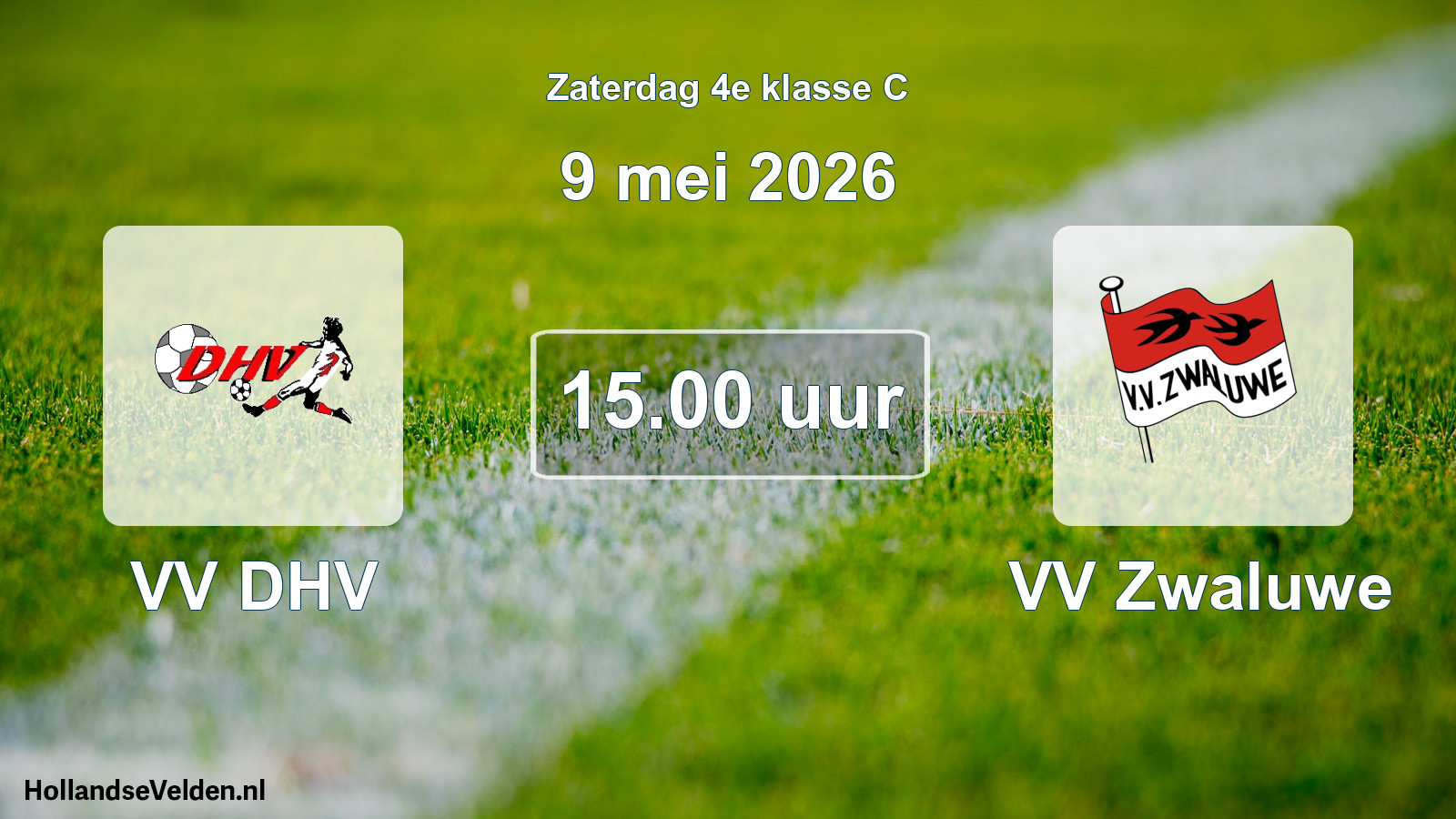 Geplande wedstrijd: VV DHV - VV Zwaluwe (9 mei 2026)