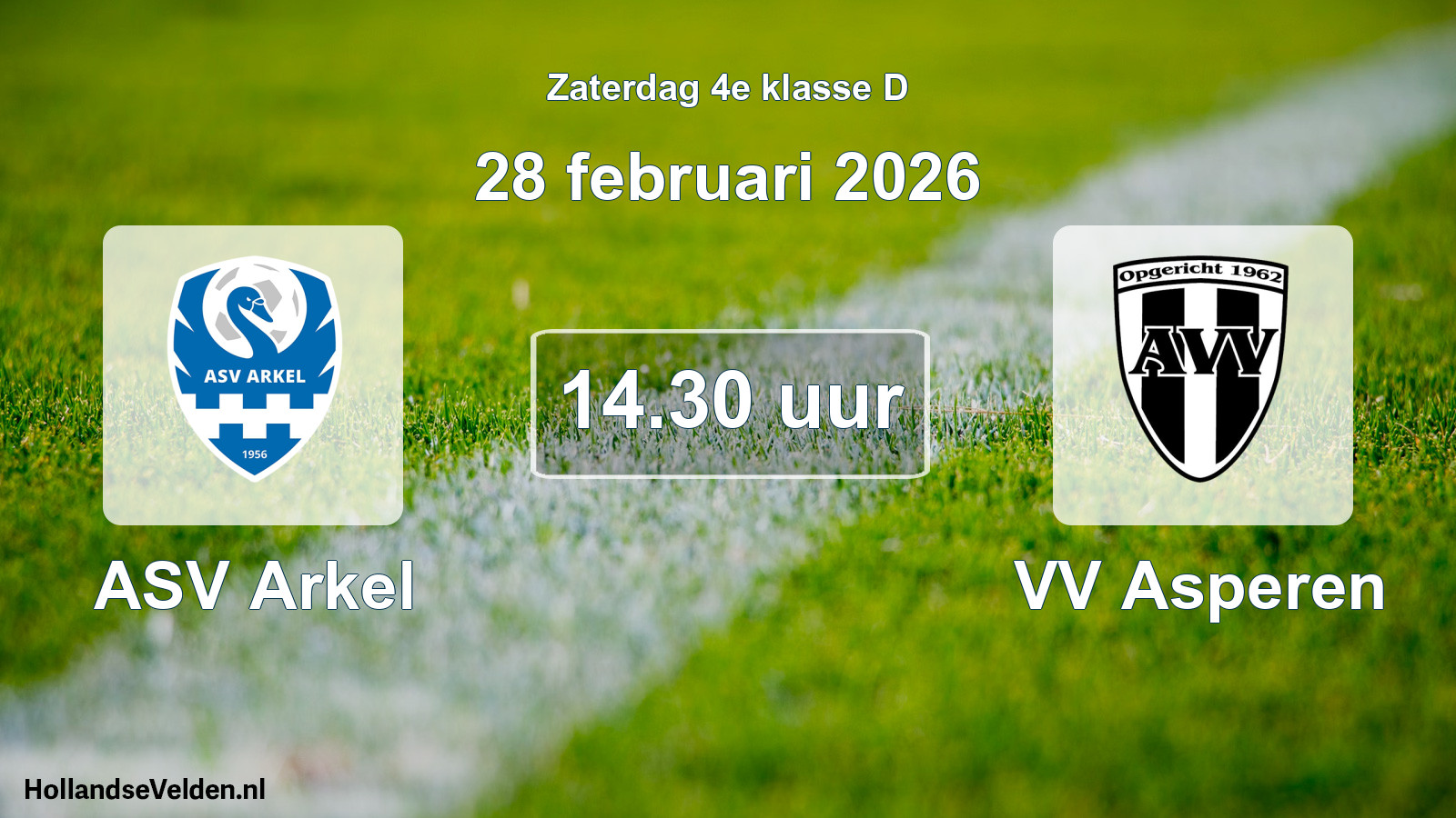 Scheduled Match: ASV Arkel - VV Asperen (28 February 2026)