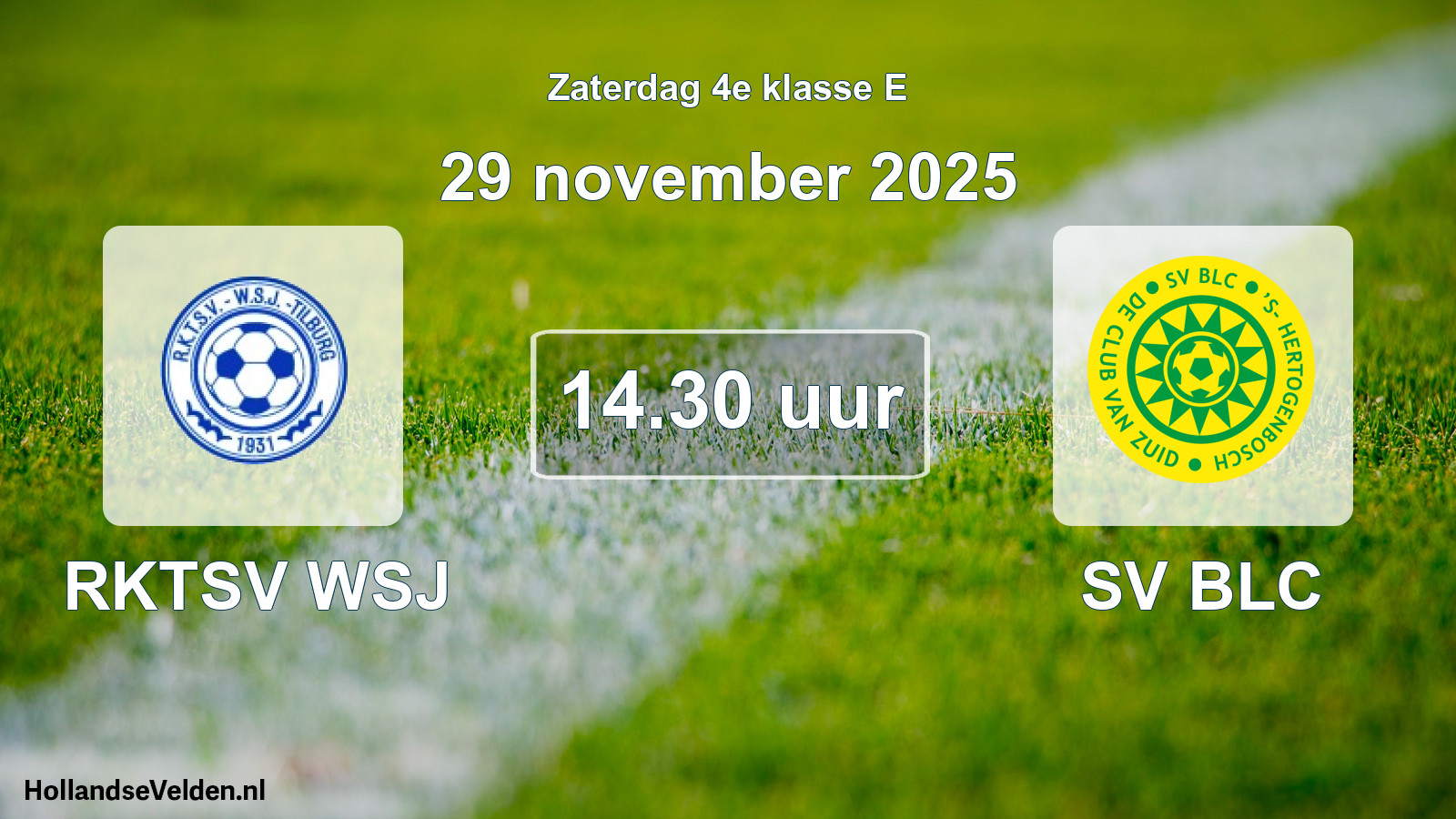Scheduled Match: RKTSV WSJ - SV BLC (29 November 2025)