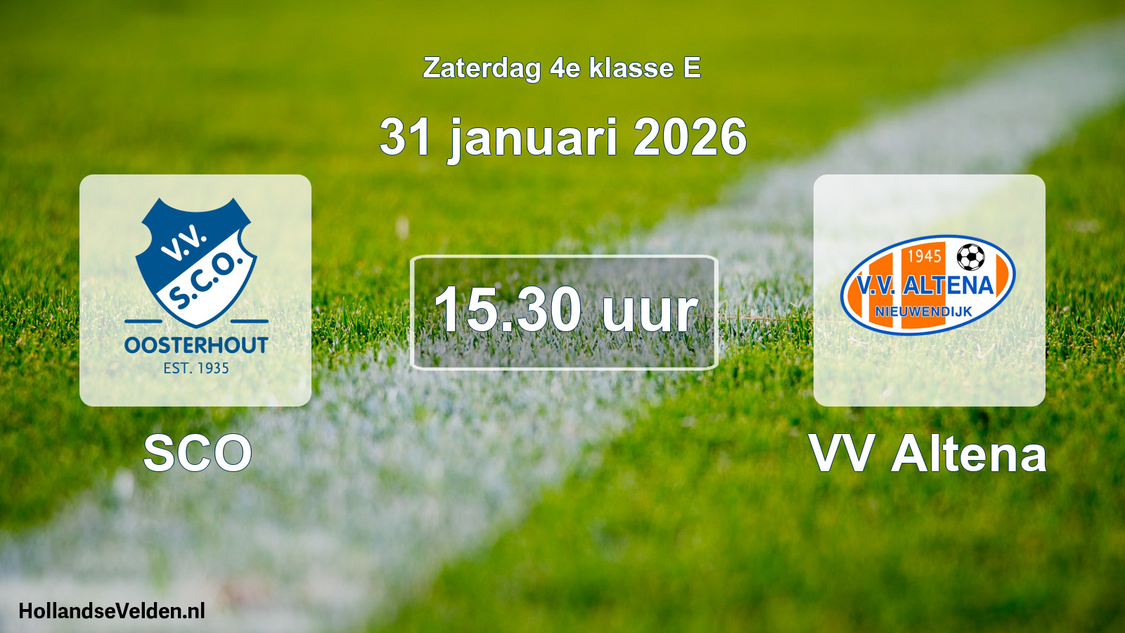 Scheduled Match: SCO - VV Altena (31 January 2026)