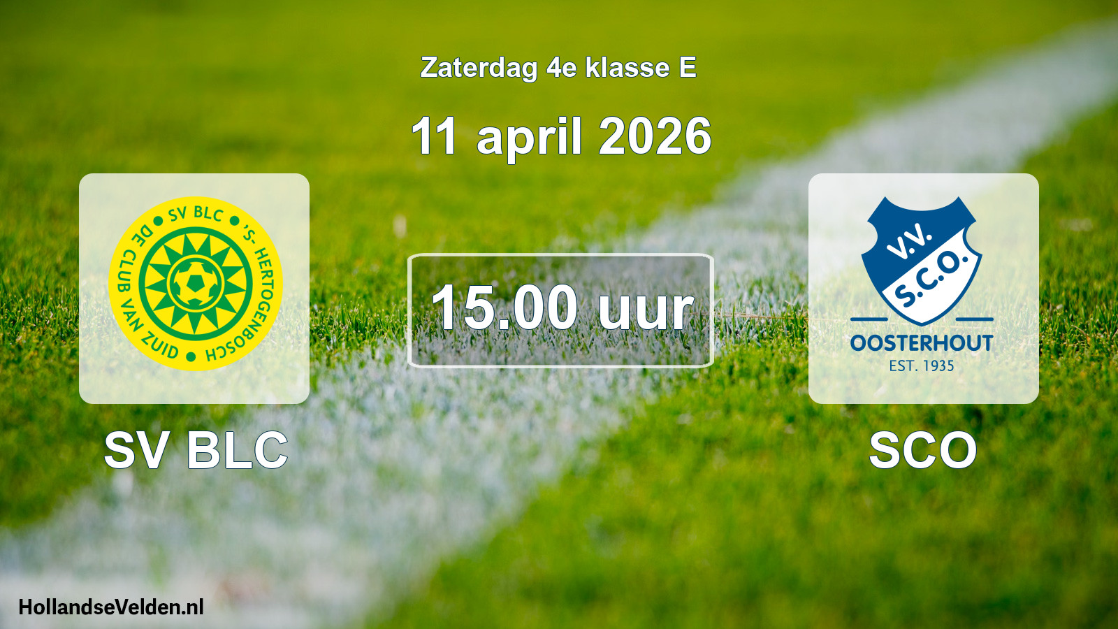Scheduled Match: SV BLC - SCO (11 April 2026)