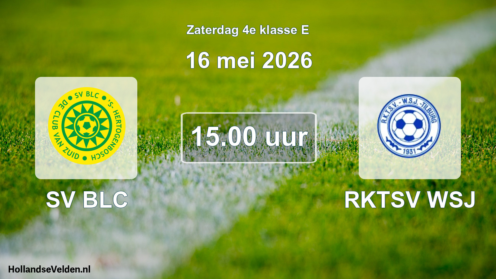 Scheduled Match: SV BLC - RKTSV WSJ (16 May 2026)