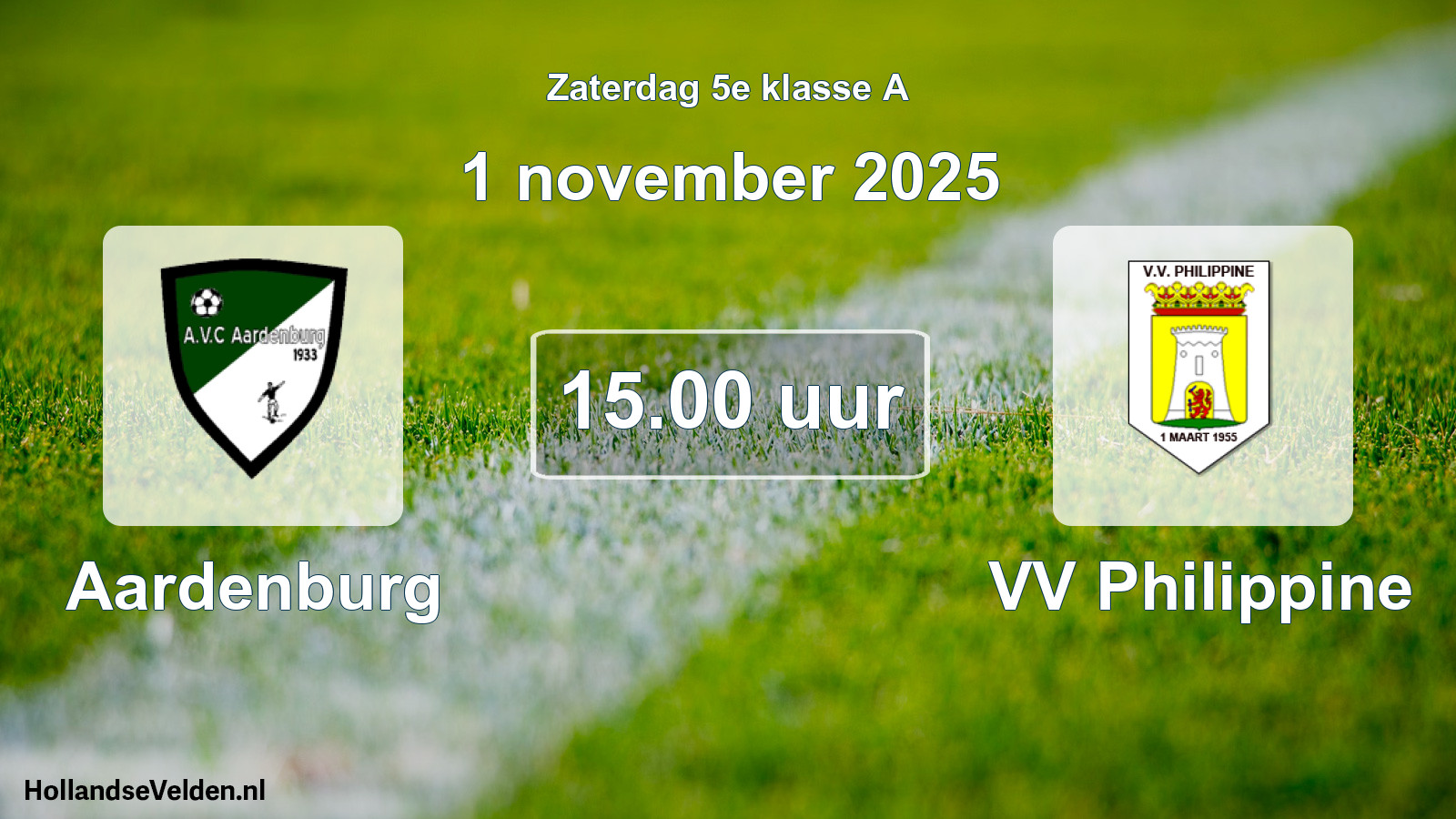 Geplande wedstrijd: Aardenburg - VV Philippine (1 november 2025)